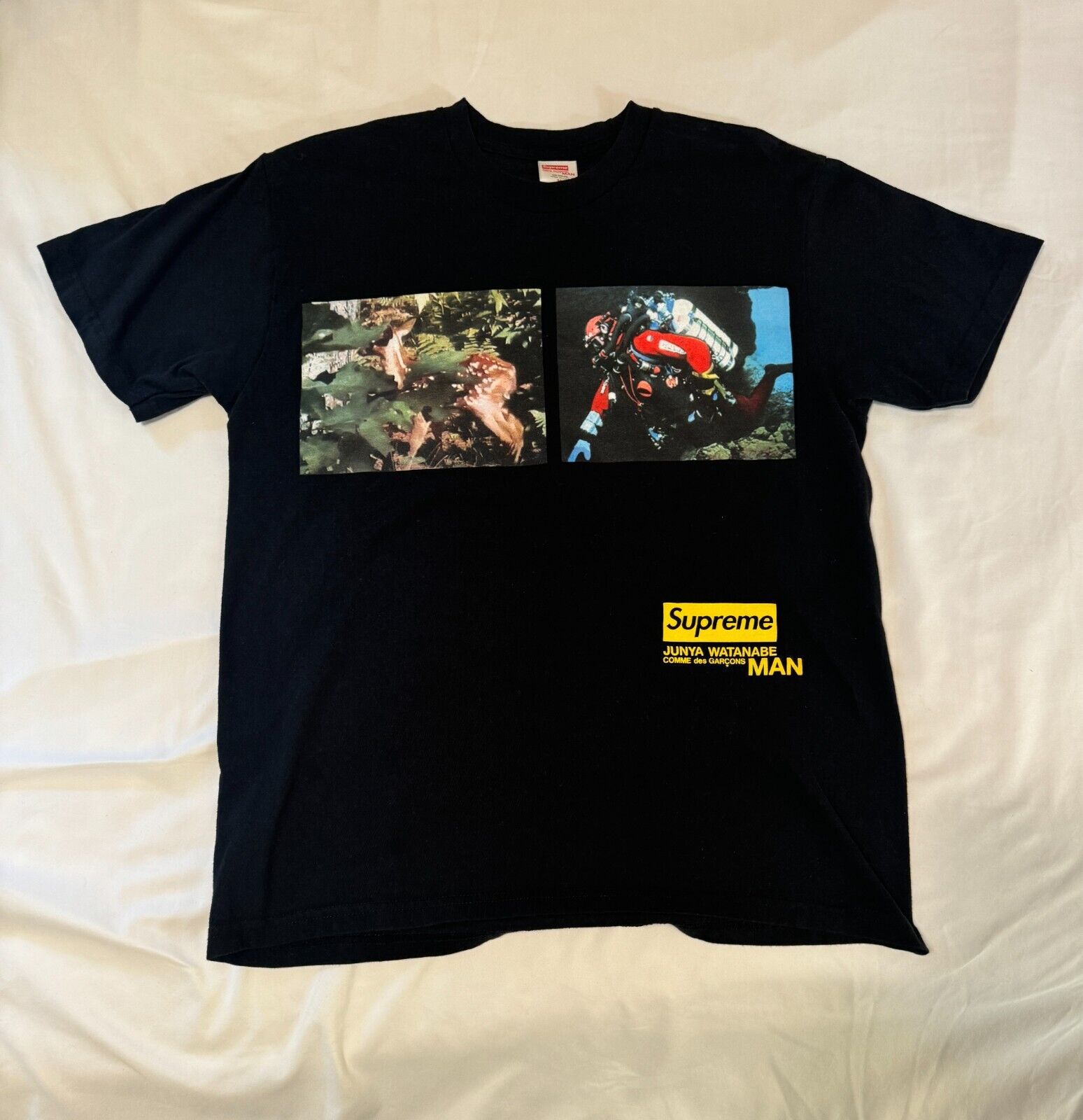 Supreme X Junya Watanabe CDG Man Nature Black Tee… - image 2