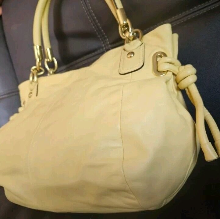 Y2k Coach Kristin Hobo Crossbody Satchel Yellow L… - image 9