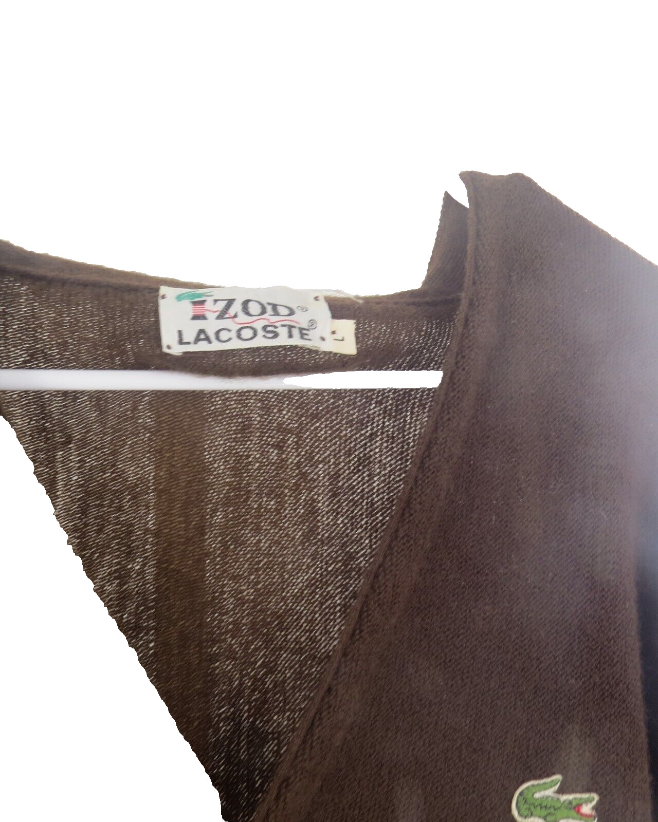 Vintage Izod Lacoste Knitted Cardigan womens - L - image 6