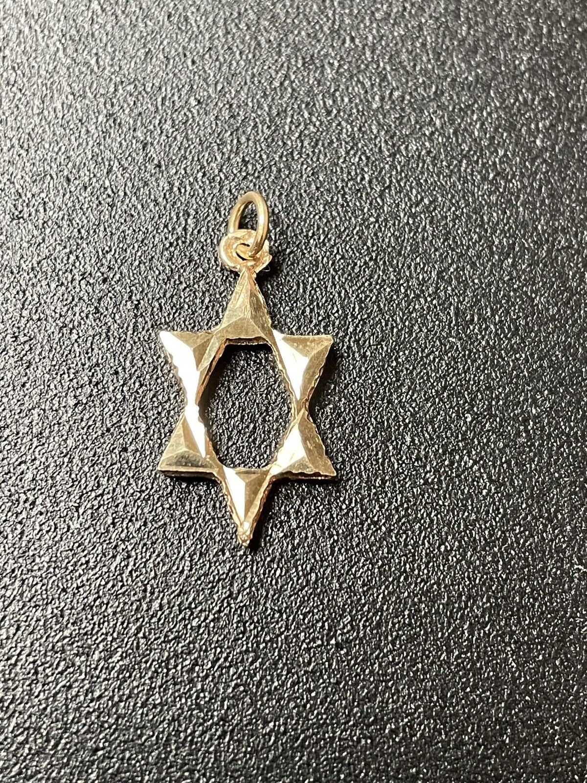 14kt Yellow Gold Star Of David Jewish Symbol Pend… - image 2