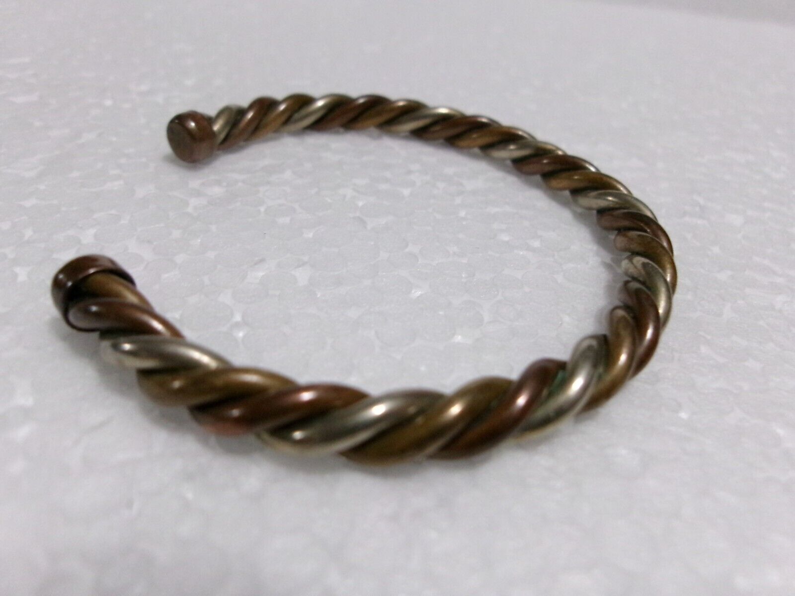 Vintage AVON Cuff Bracelet 1970's Twisted Metals … - image 8