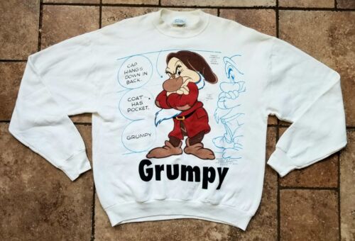 Vintage 90s Disney Snow White GRUMPY Crewneck Swe… - image 1