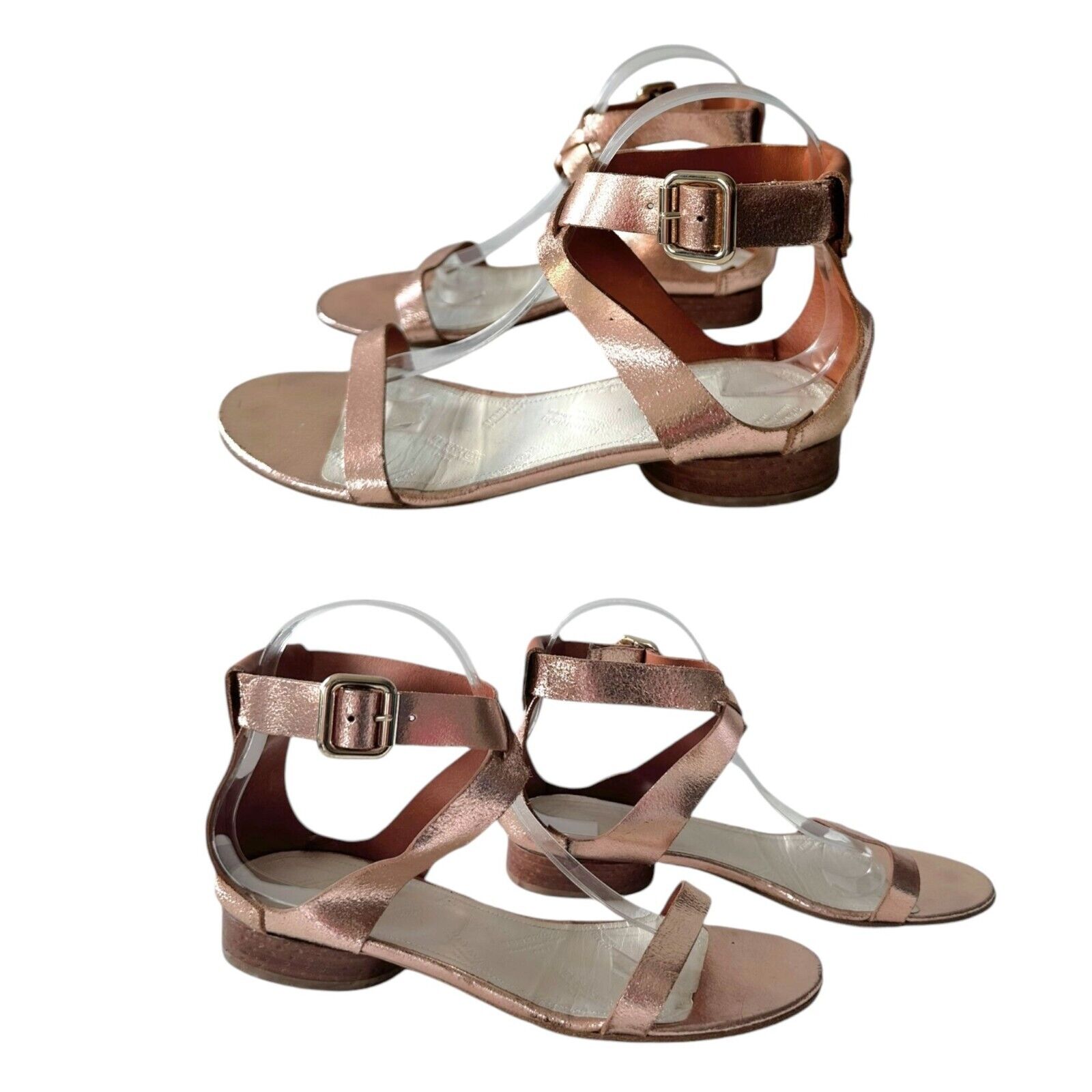 Maison Martin Margiela Rose Gold Metallic Low Hee… - image 14