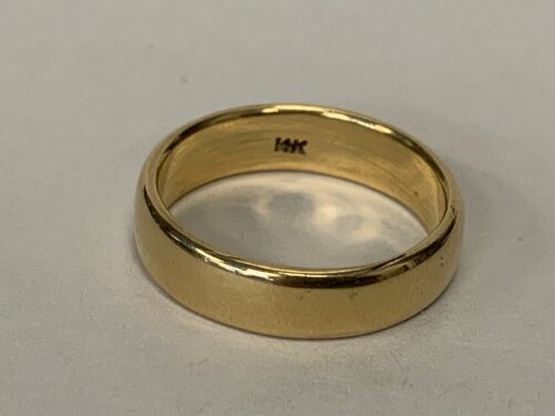 ESTATE 14K WOMENS WEDDING  Band 14K Yellow Gold - image 1