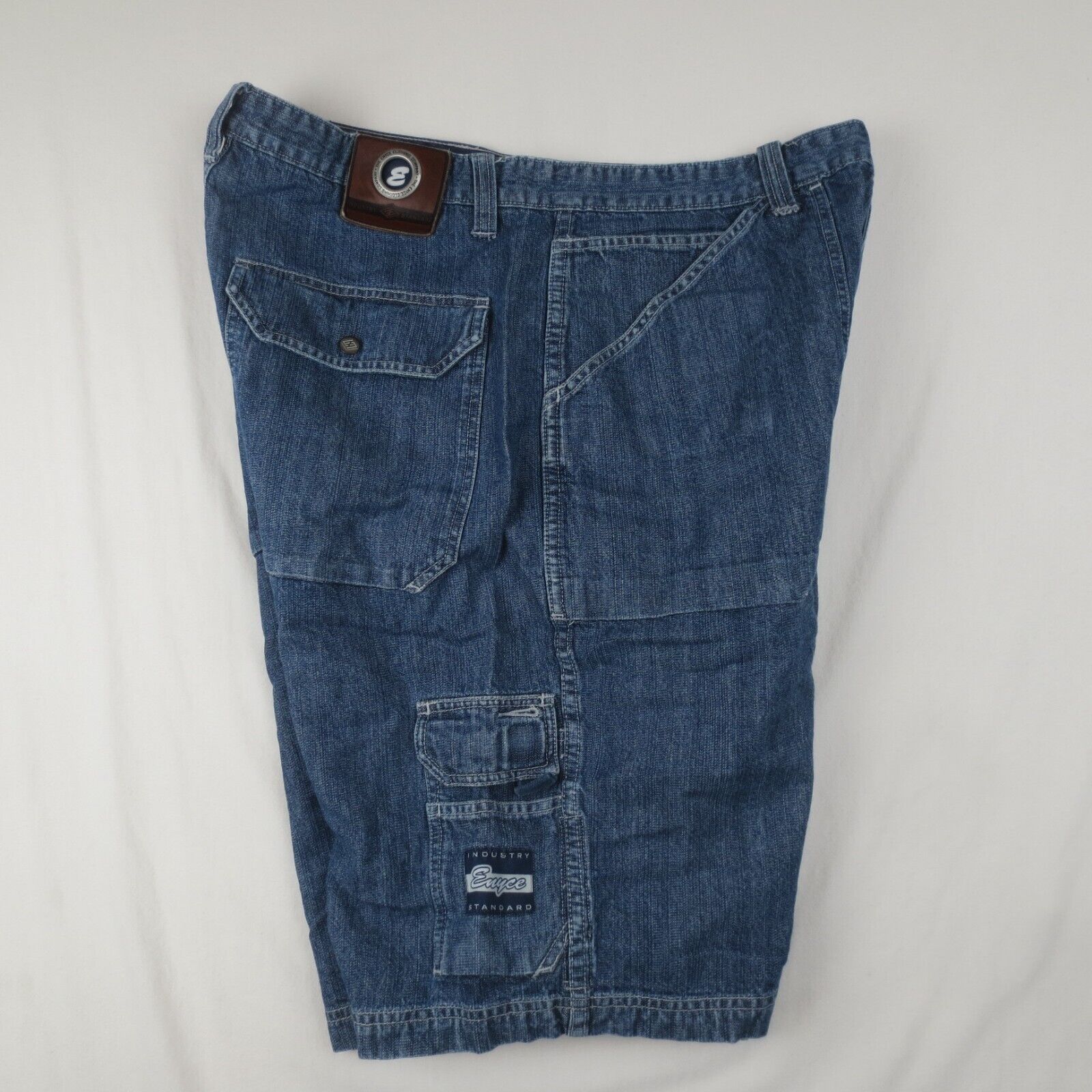 Vintage Enyce Jean Shorts Mens 36 Blue Loose Bagg… - image 5