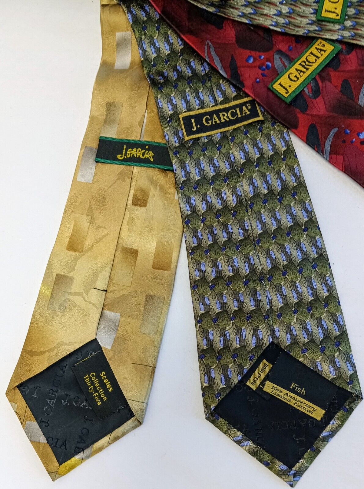 4 J Jerry Garcia Silk Designer Neckties Abstract … - image 7