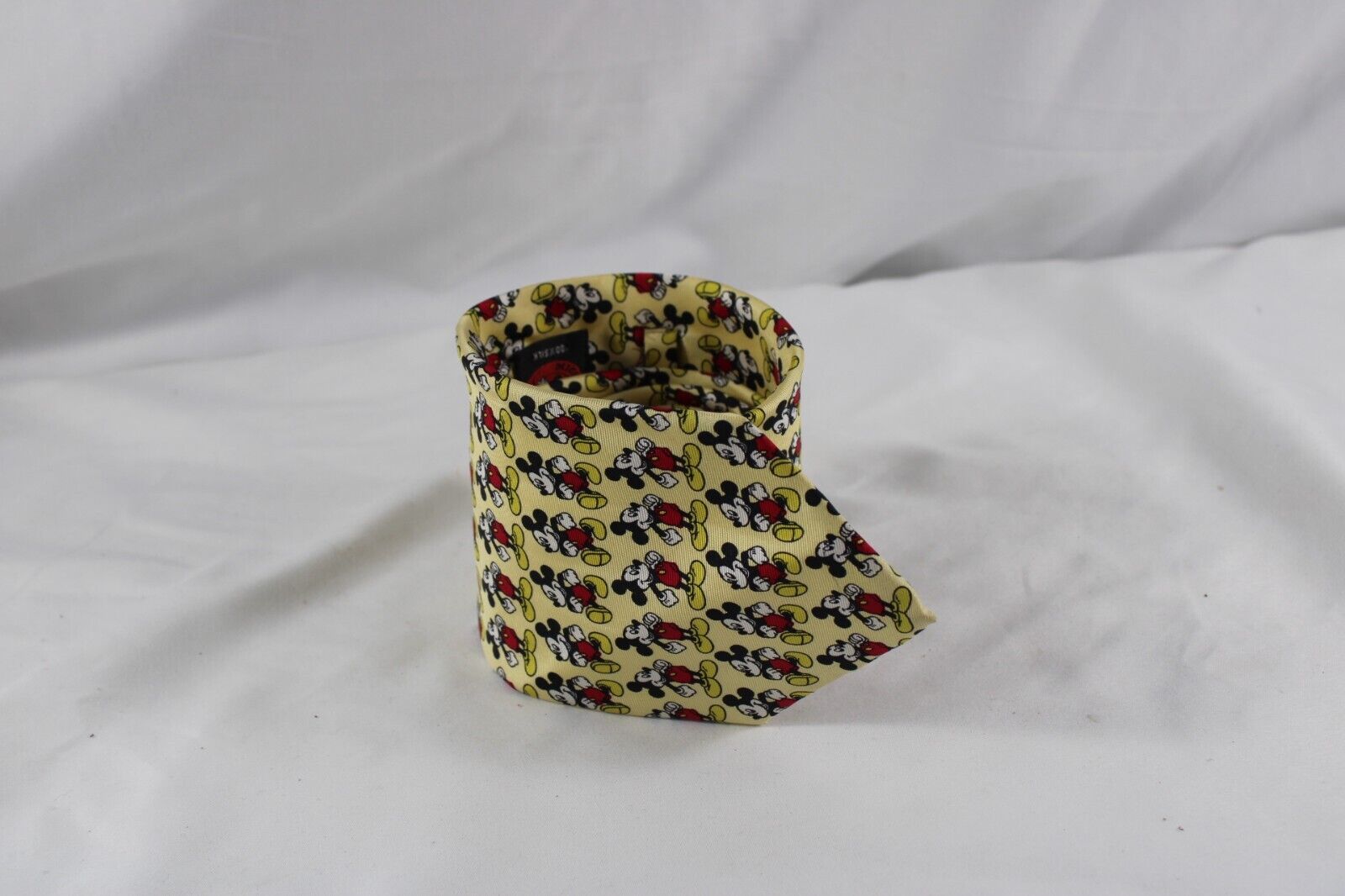 Mens Silk Tie Made Italy Tie Rack Mickey Mouse Be… - image 2