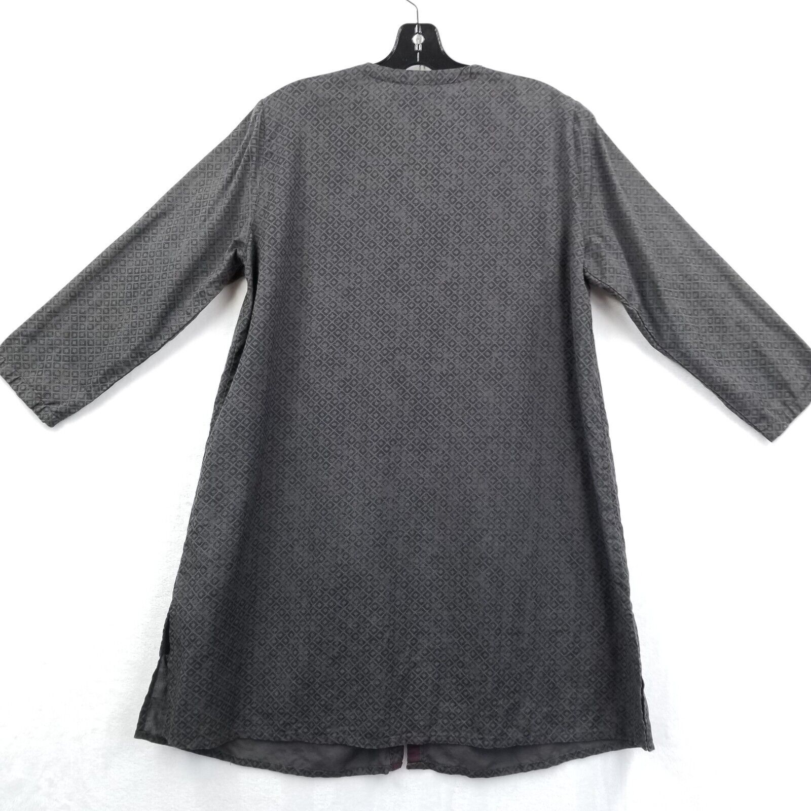 Gudrun Sjoden Dress Women M Black Gray Linen Cott… - image 2