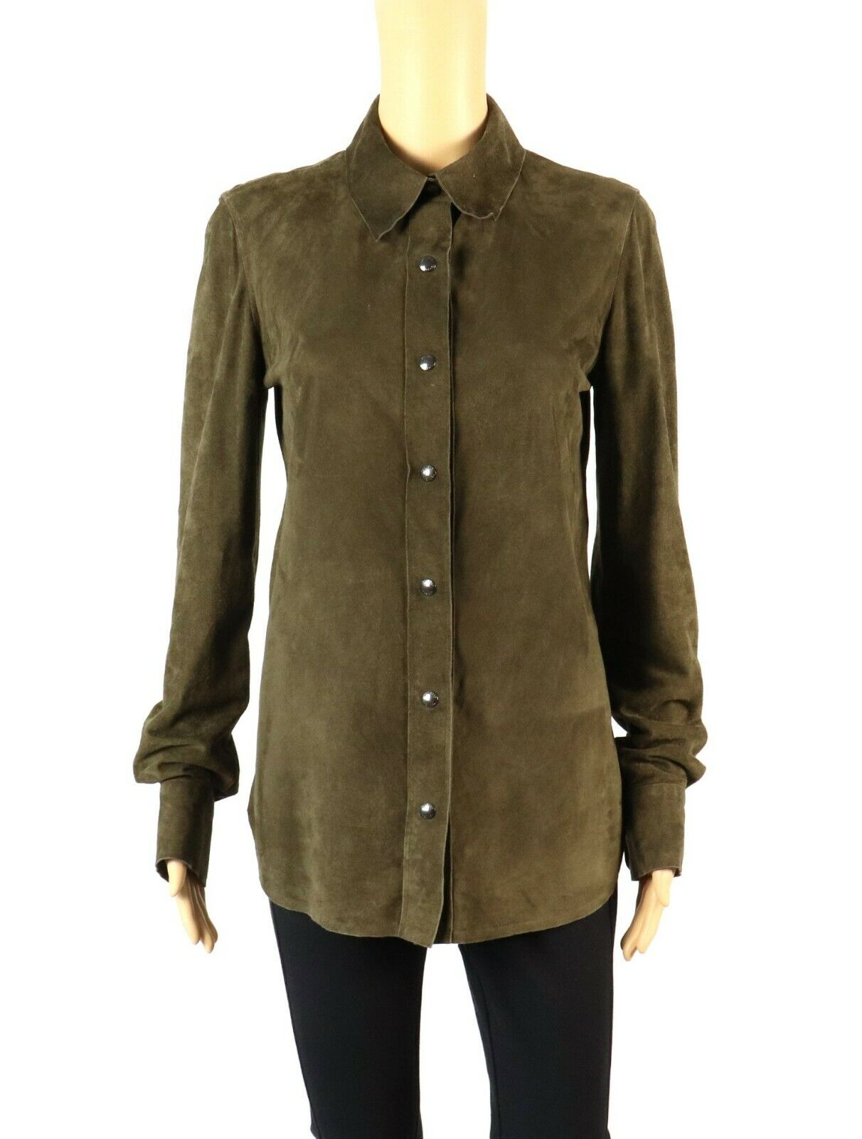 Tom Ford Suede Button Down Top - image 1