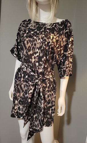 K Dash by Kardashian Animal Print Tunic Size M EUC