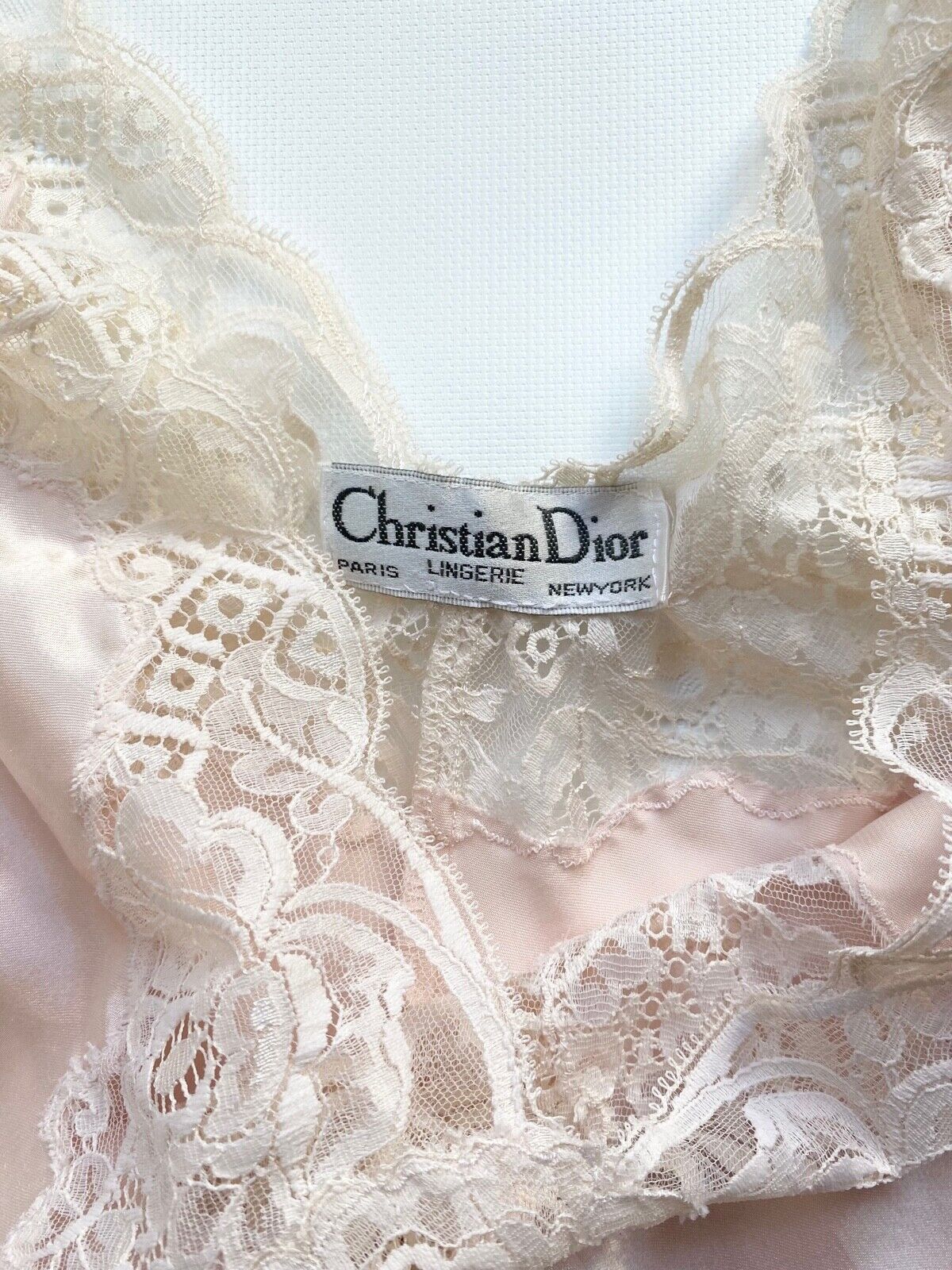 Vtg CHRISTIAN DIOR Pink Pegnoir Set Robe and Nigh… - image 6