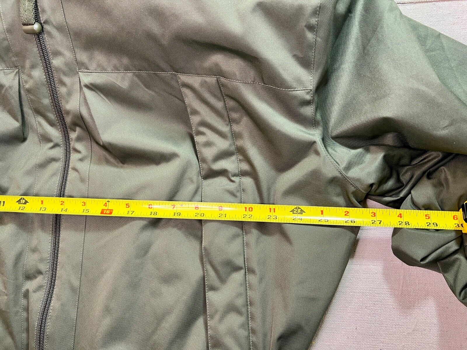 Y2K GAP Parka Jacket Hood in Collar Lined Olive G… - image 14