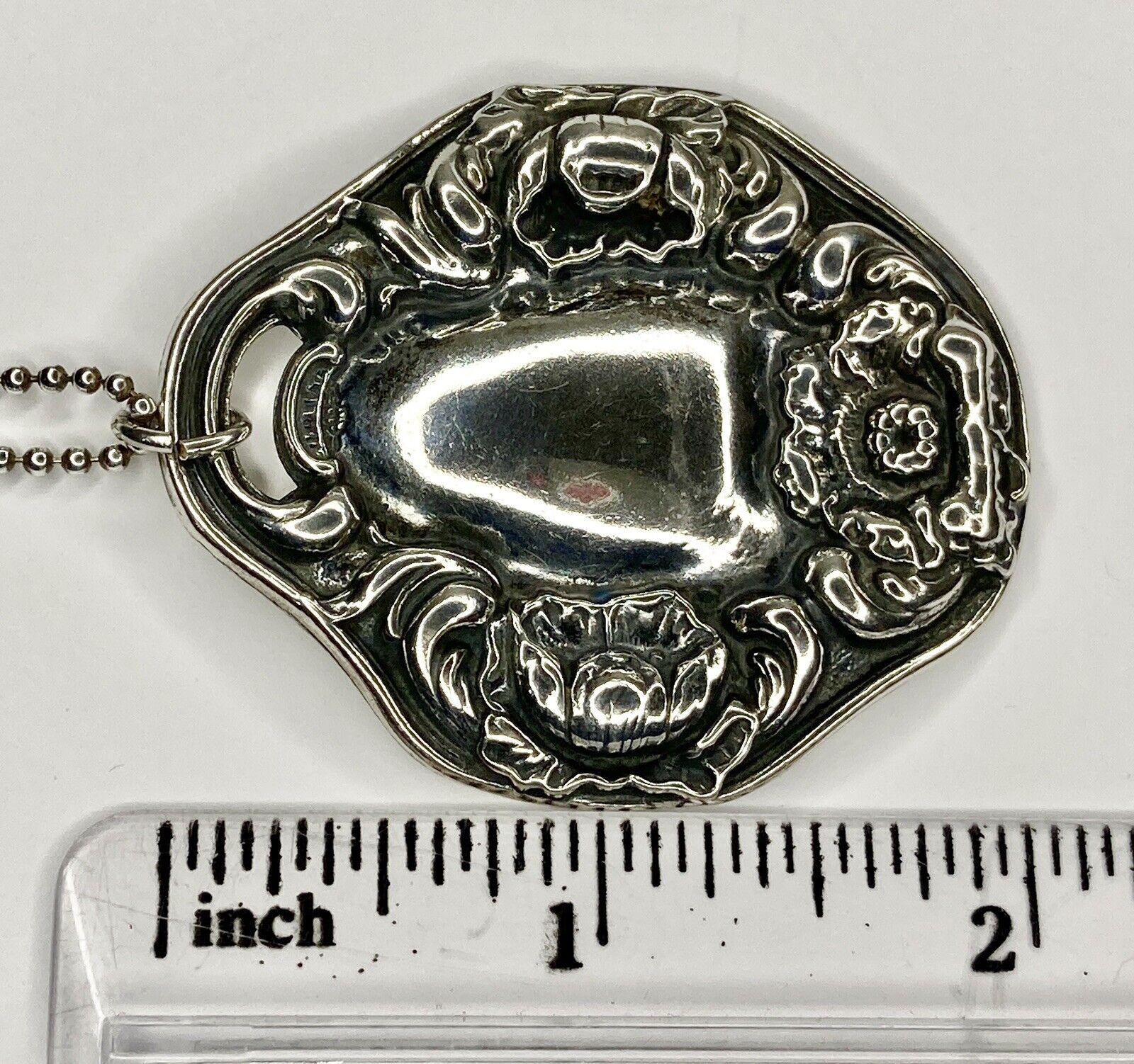 Vintage T Foree Sterling Silver Luggage Tag Penda… - image 13