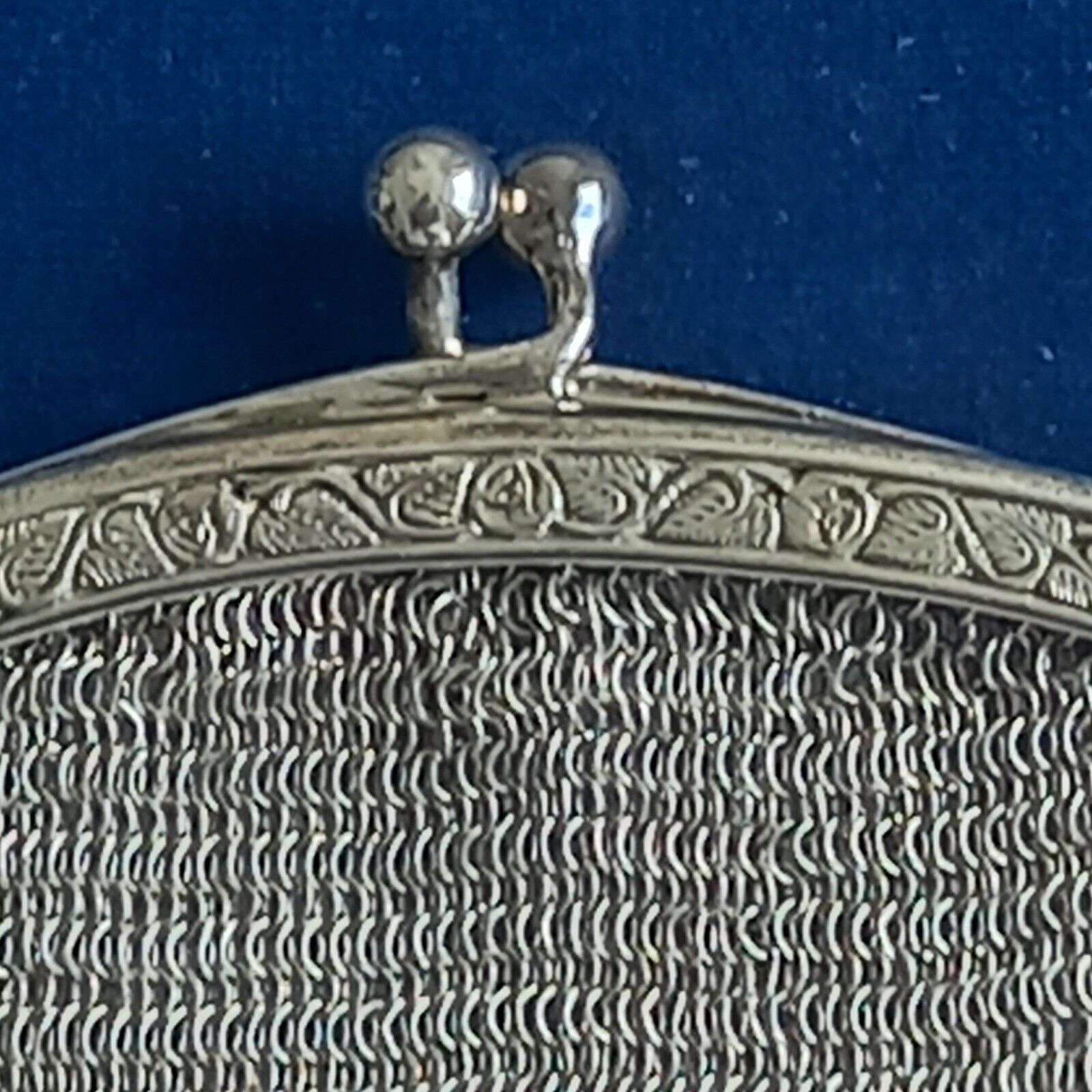 Antique german Silver .800 mesh purse hallmarked … - image 5