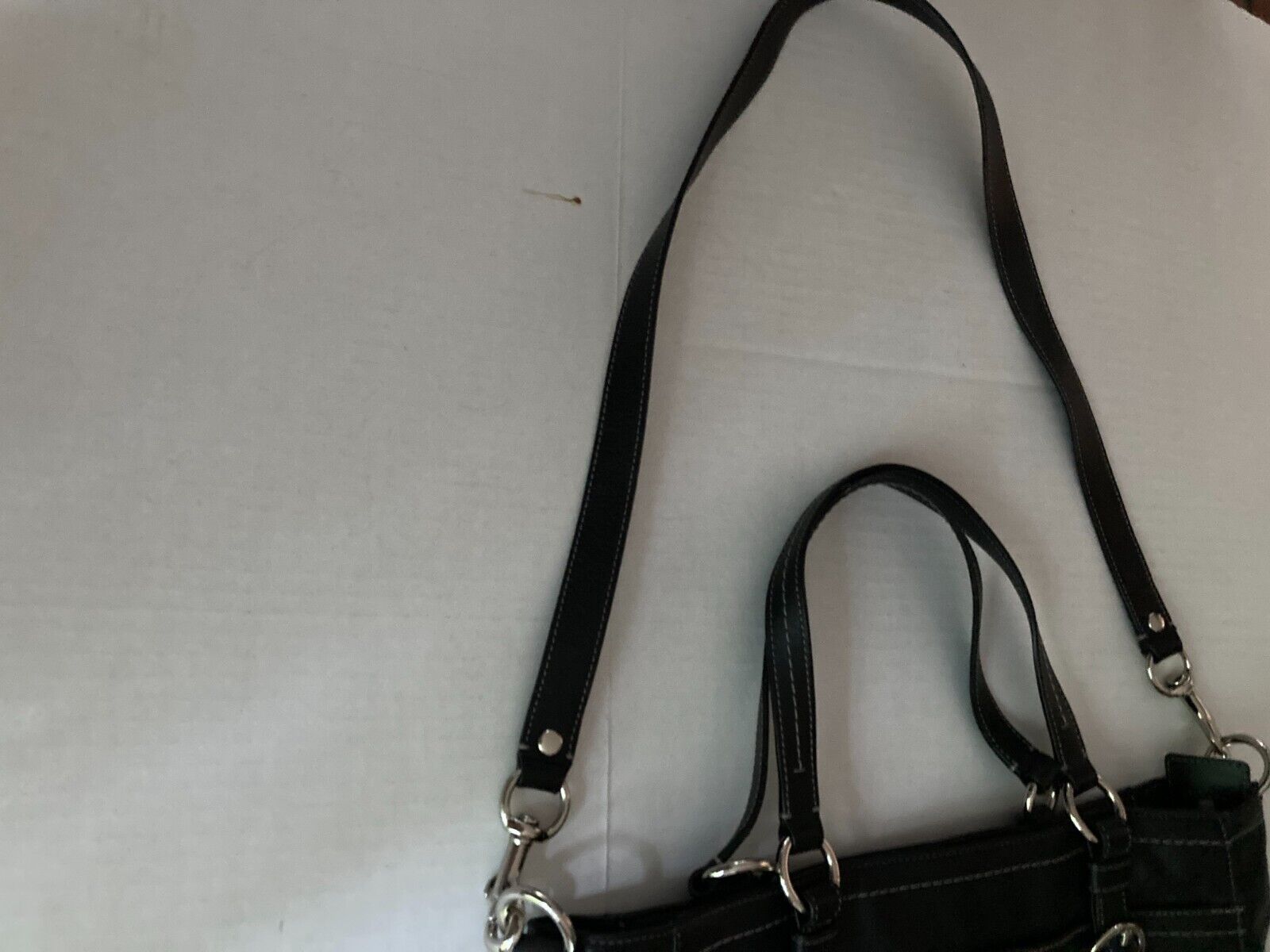 Coach Black Leather Purse Large Pre-Owned - image 11