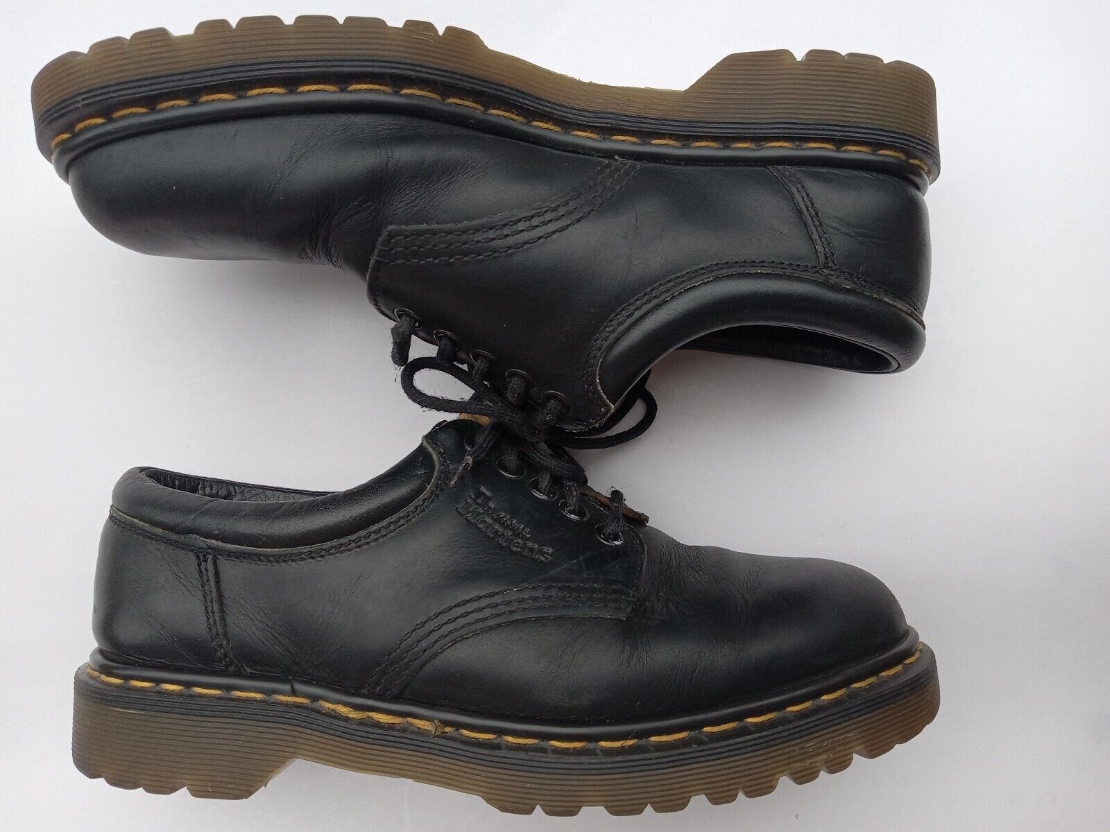 Vtg 90s DR MARTENS Men's Sz 8 England 8053 Black … - image 4