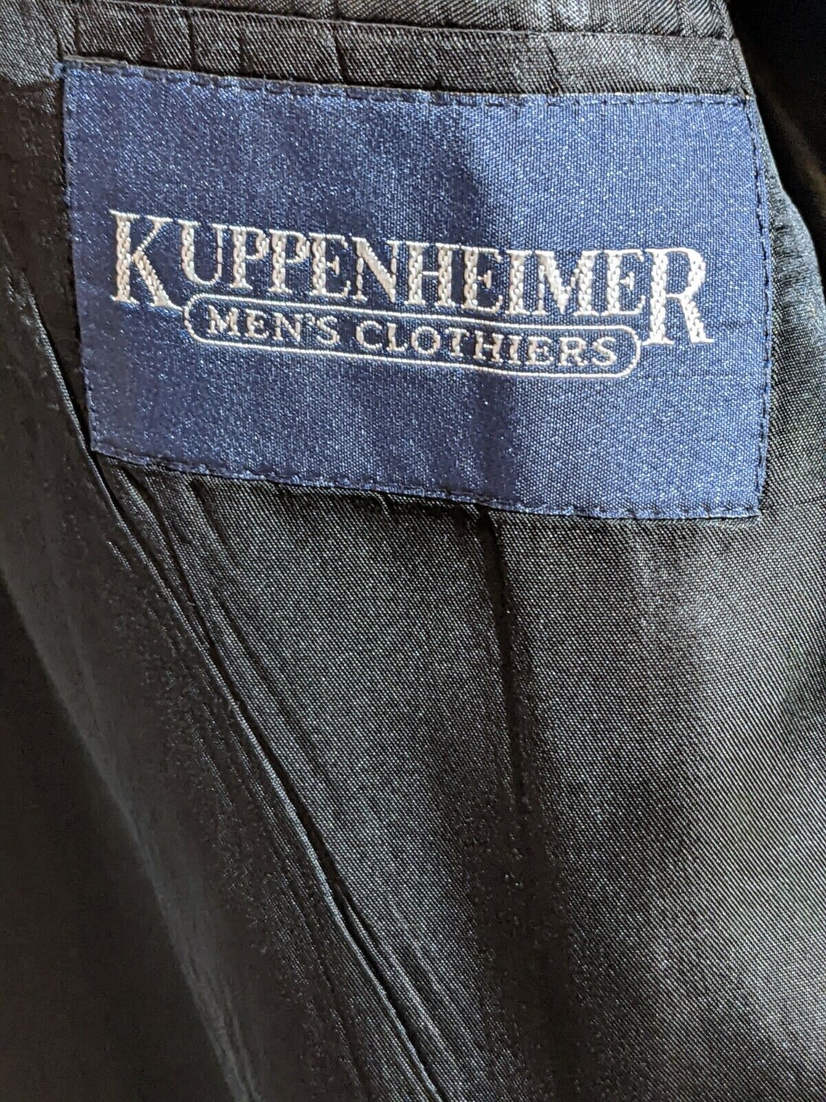 men's black Kuppenheimer sport coat, 43R -- good … - image 3