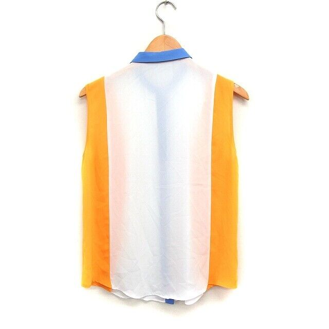 L Zara Basic Color Scheme Shirt Blouse Sleeveless - image 2