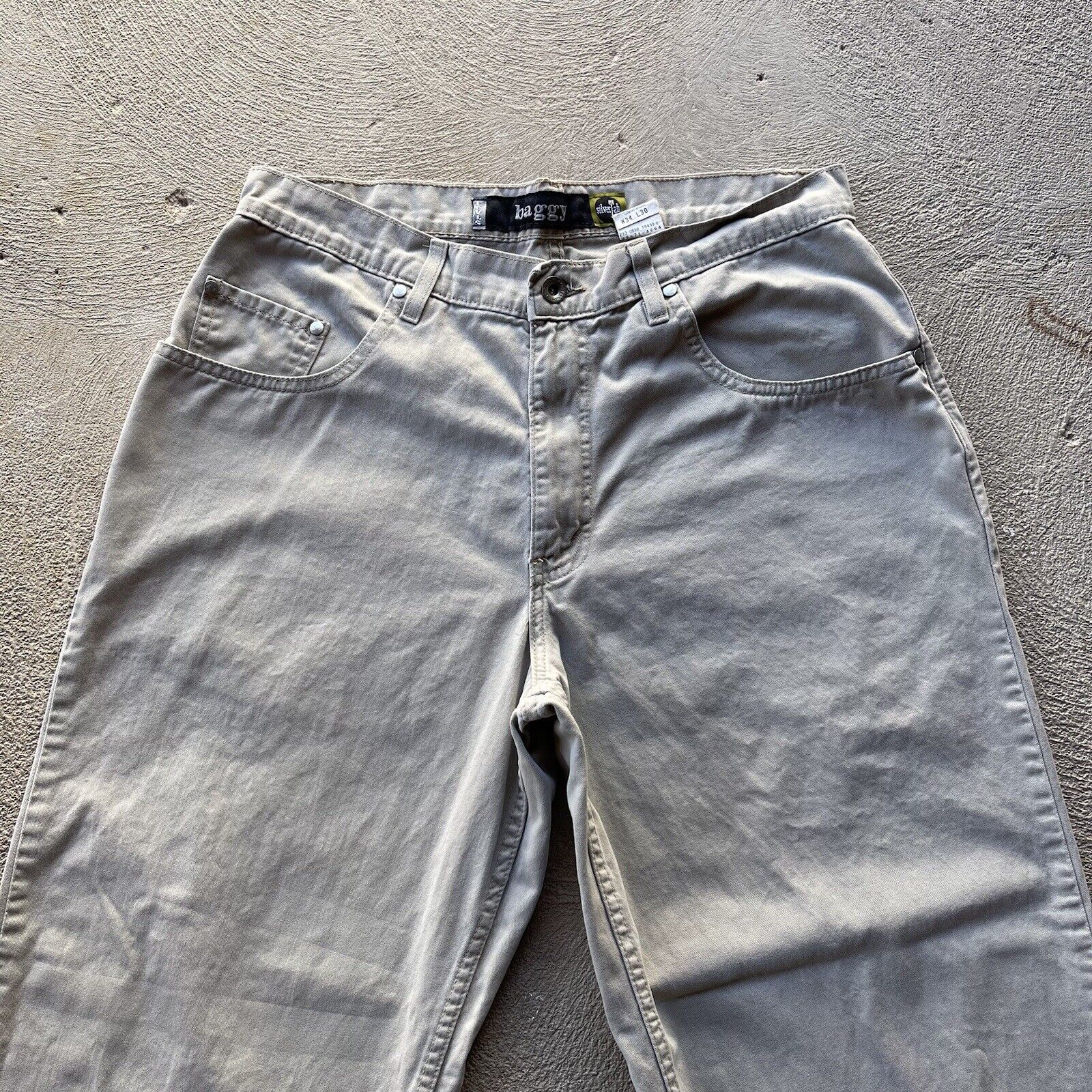 Vintage Levis Pants Mens 33x30 Beige Silvertab Ba… - image 2