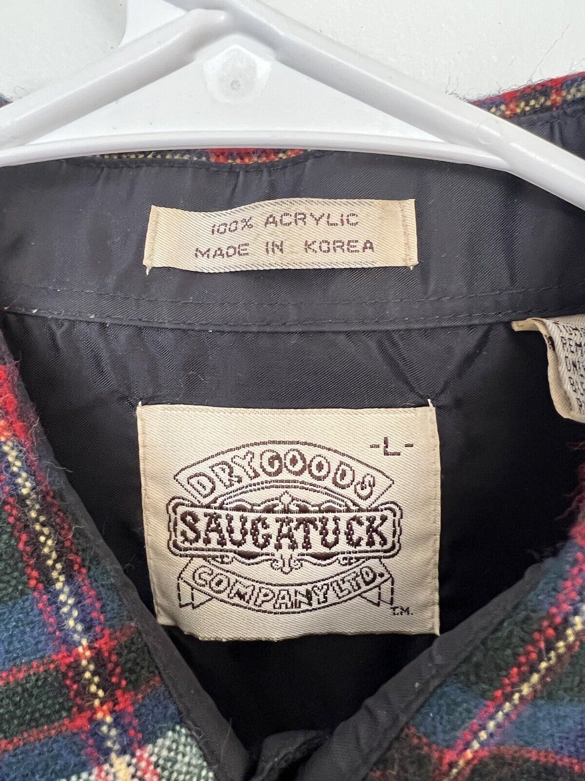 Vintage Saugatuck Dry Goods Co. Men's Red & Blue … - image 2