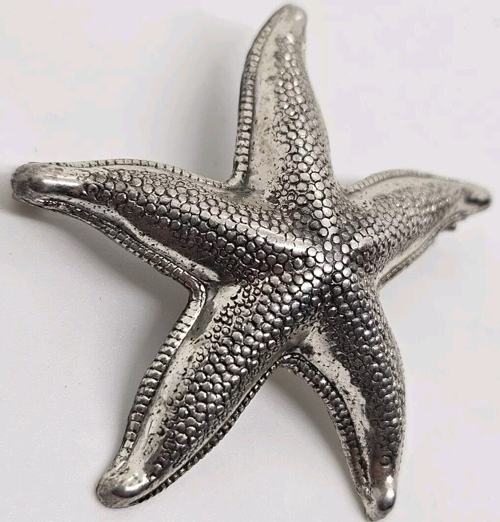 Vintage Sterling Silver .925 STARFISH Figural Bro… - image 2