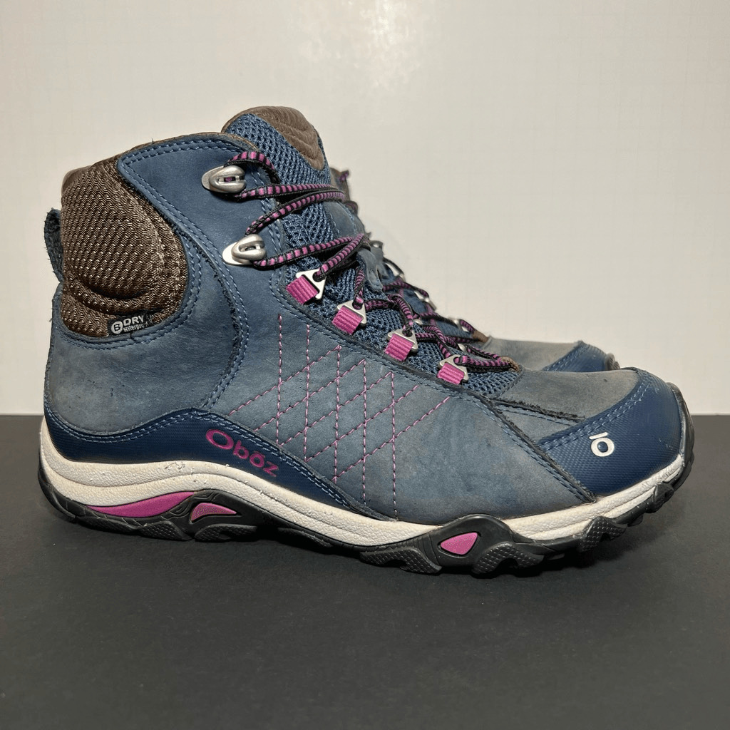 Womens OBOZ Blue Sapphire Mid B-Dry Waterproof Hi… - image 1