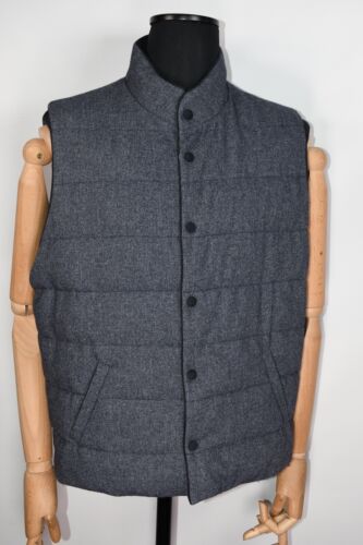 GRAN SASSO Puffer Reversible Down Wool Vest Size 5