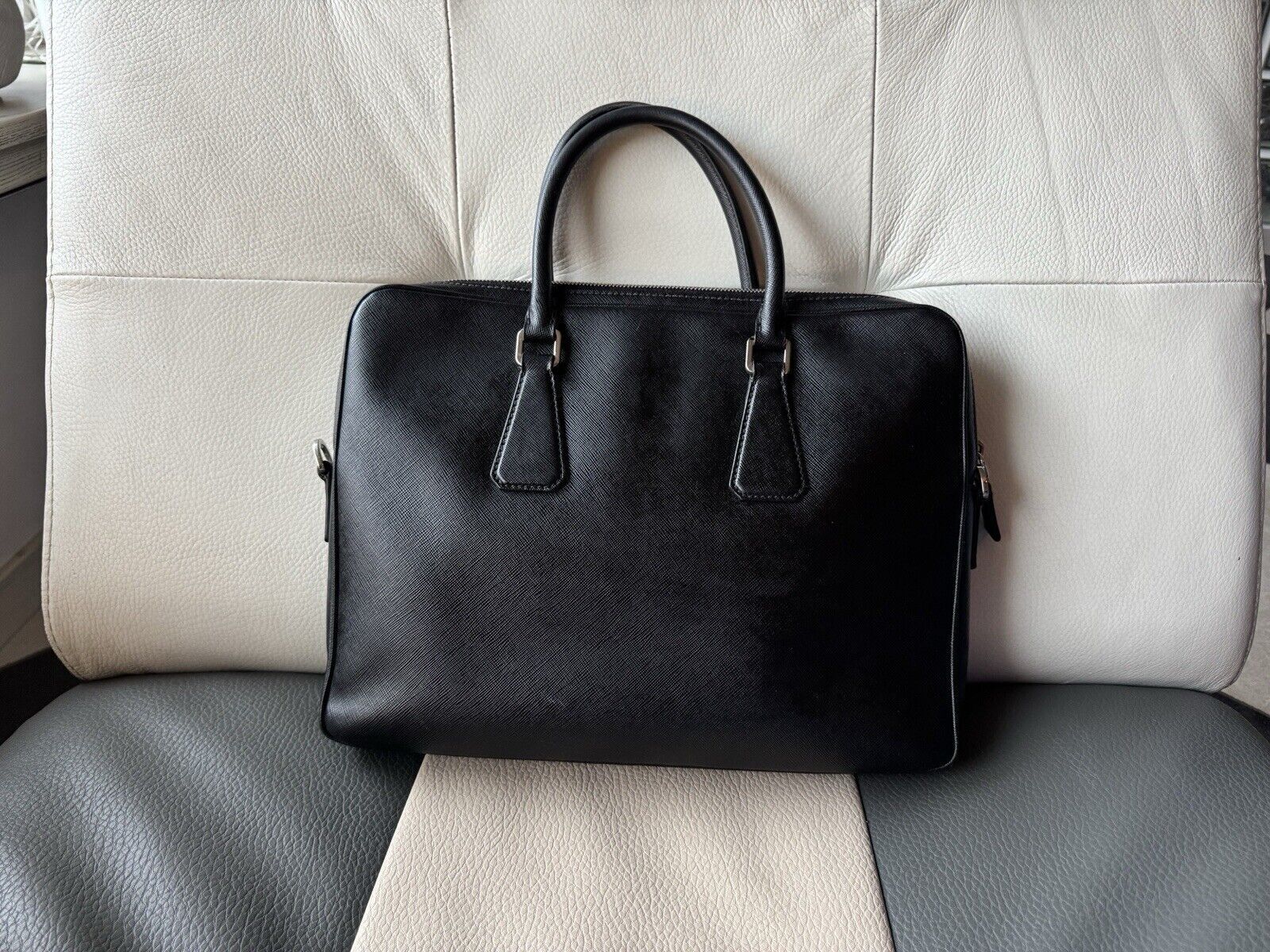 Prada Briefcase Black Leather - image 7