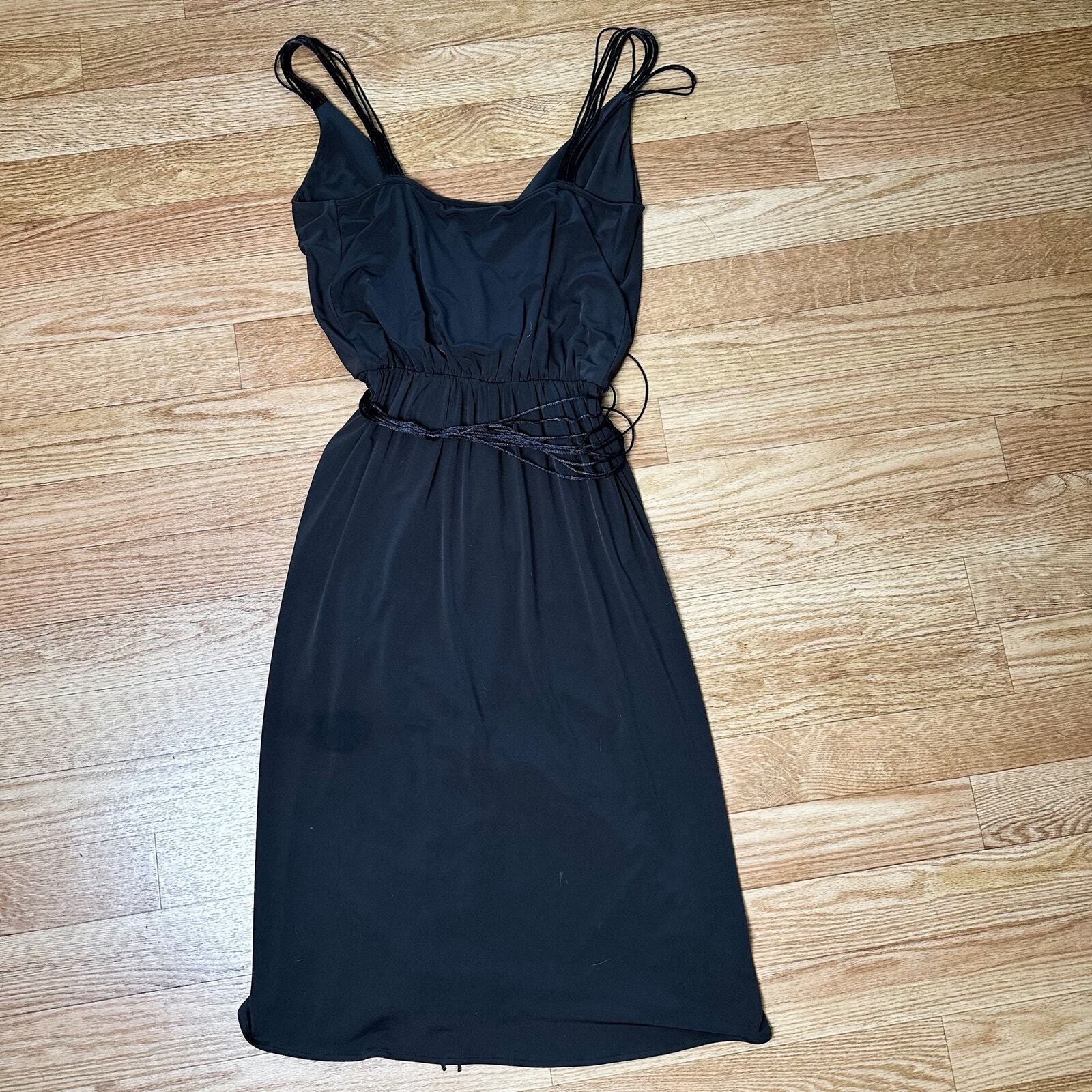 Y2K Dress Brown Calvin Klein Sleeveless Dress 8 - image 5