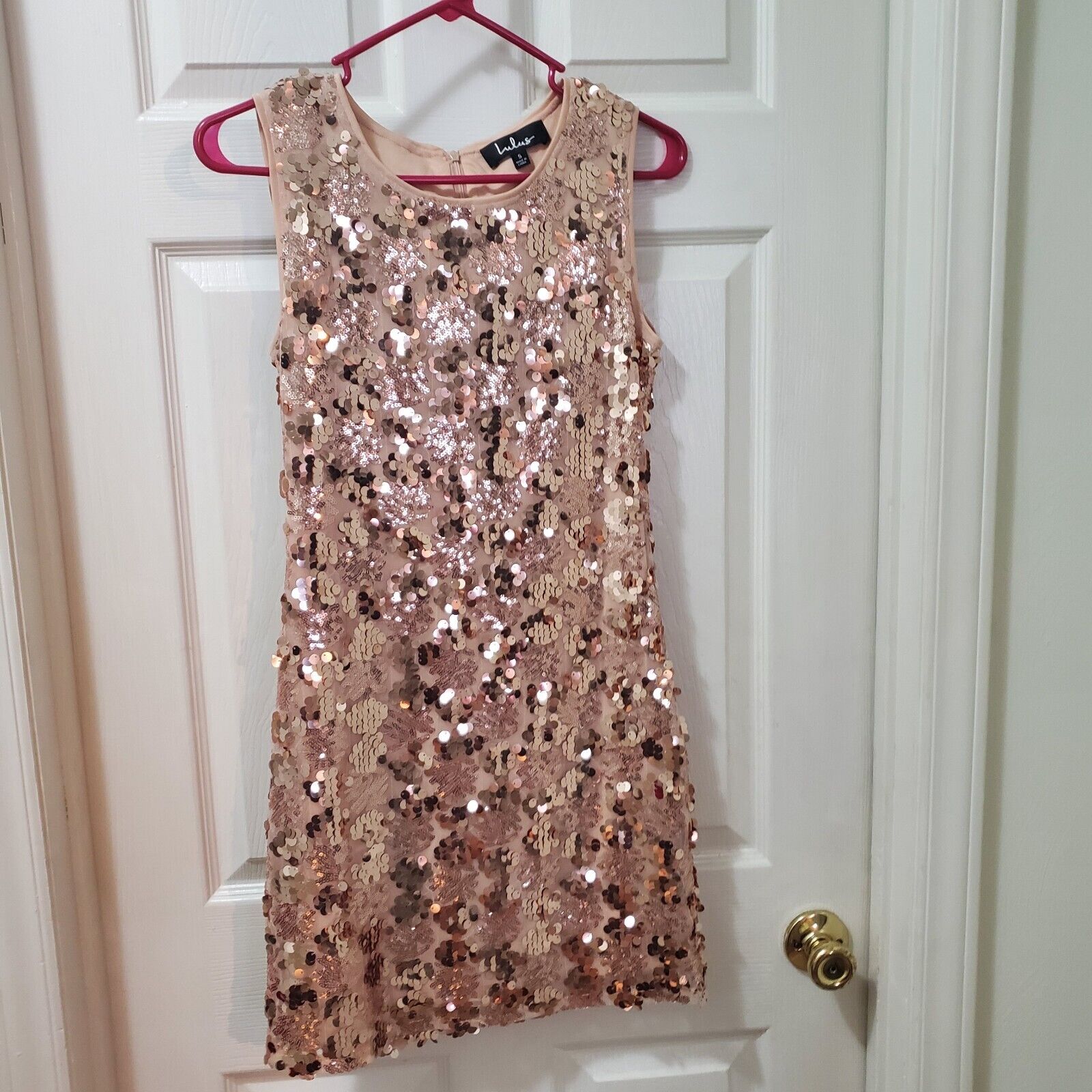 Lulus Cheers Rose Gold Sequin Sleeveless Bodycon … - image 3