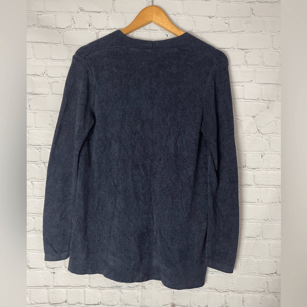 J.Jill Wearever Blue V-neck Soft Sweater Small - image 5