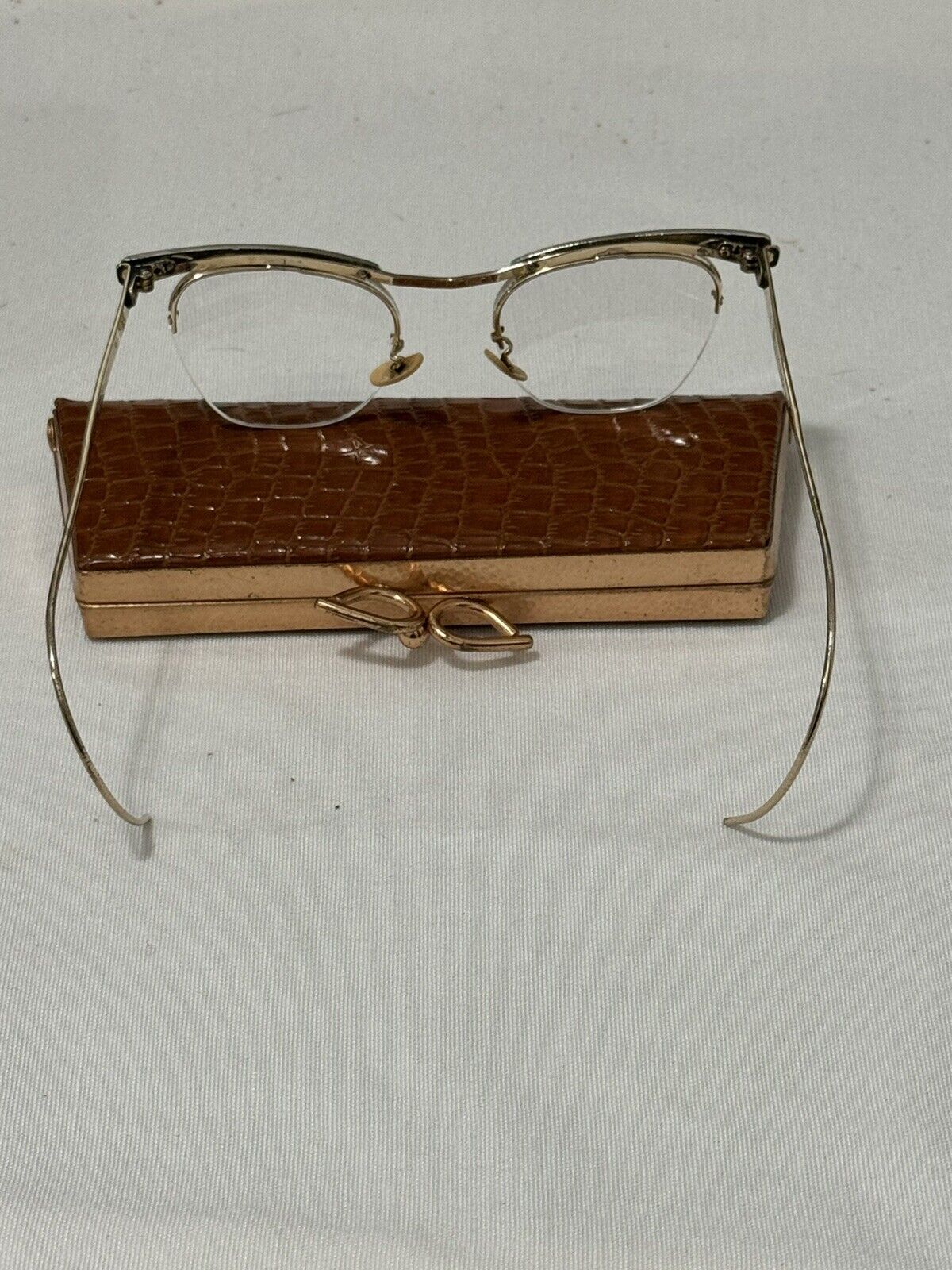 Vintage Bausch & Lomb Semi Rimless Cats Eye Glass… - image 16