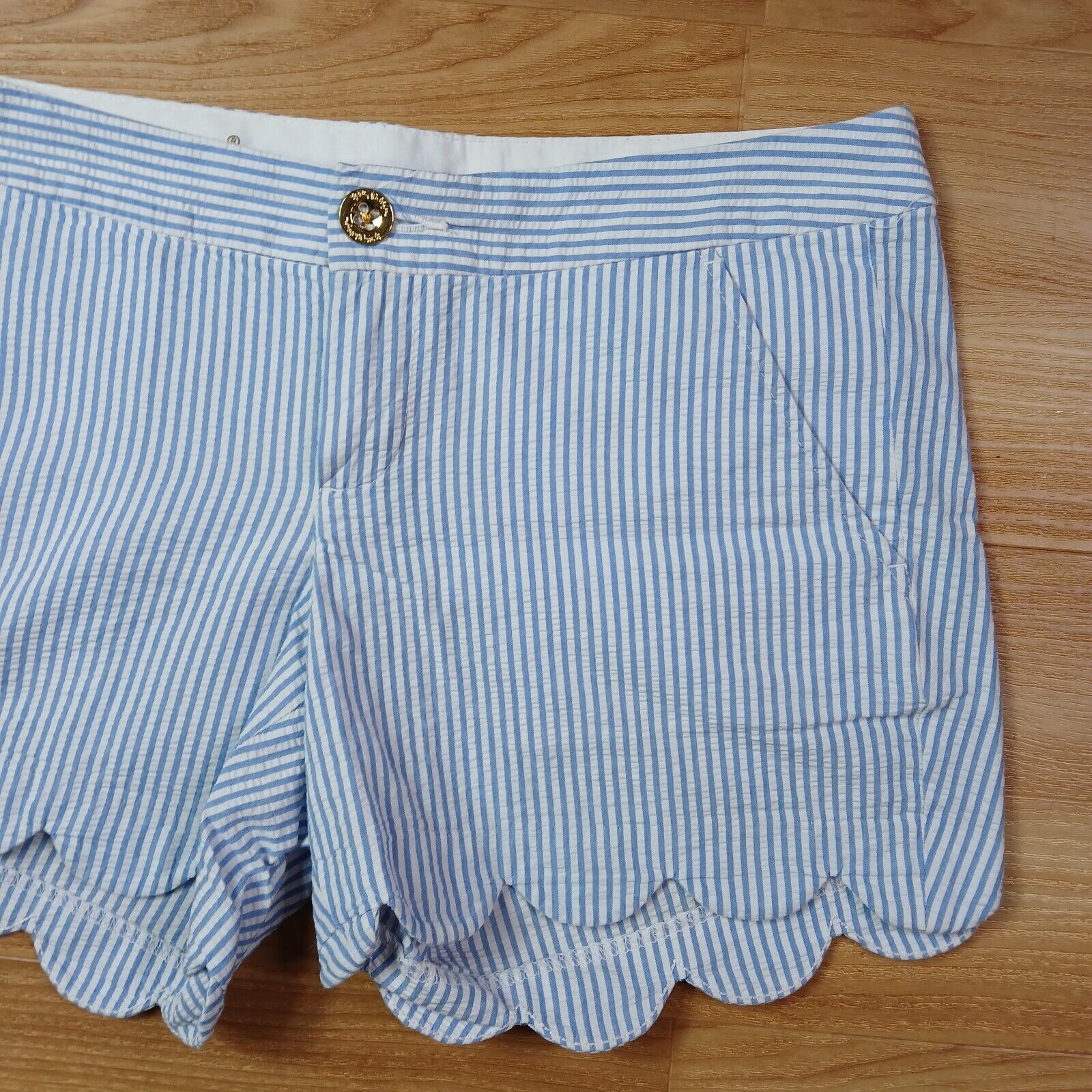 Lilly Pulitzer Buttercup Shorts Size 2 White Blue… - image 3