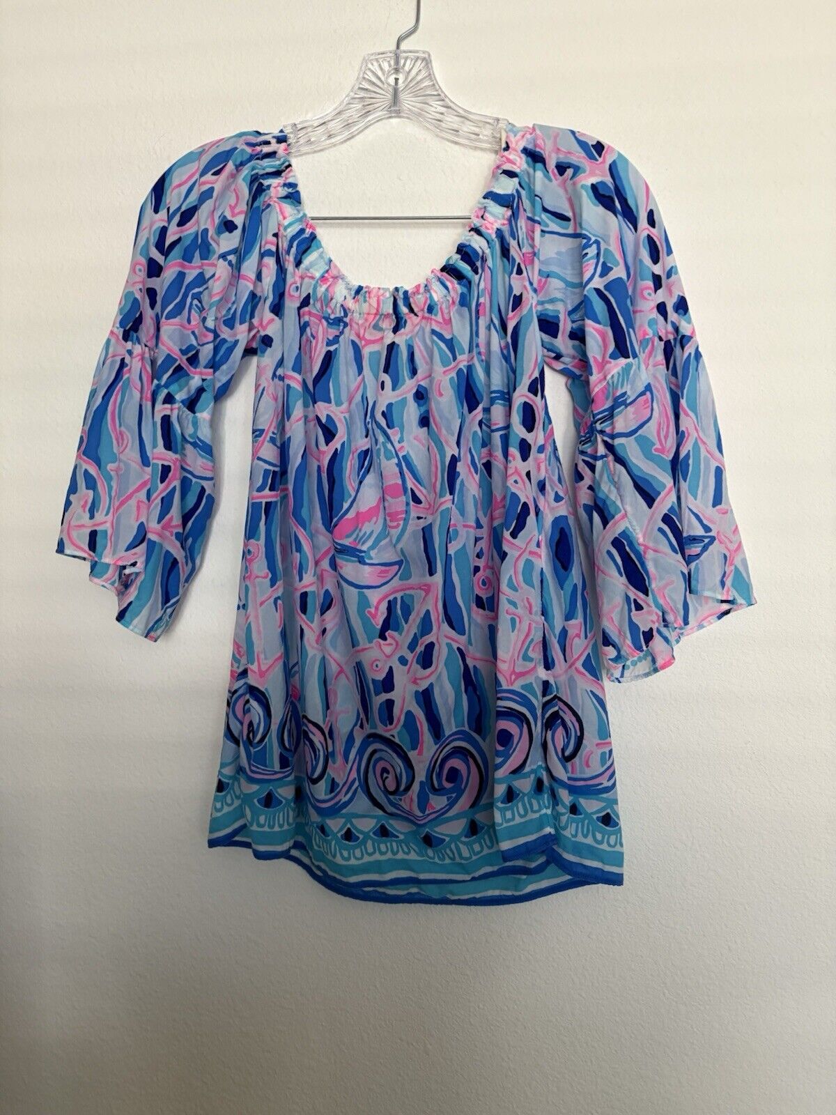 Lilly Pulitzer Nevie Off the Shoulder Blouse Size… - image 1