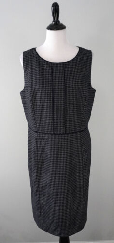 Talbots Gray Black Gray Sleeveless Career Business