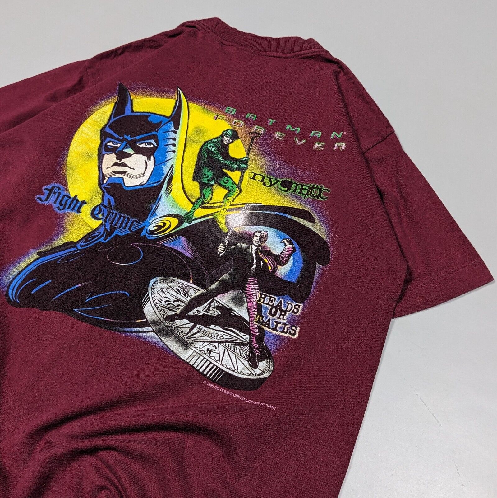 rare vinatge 90s Batman Forever tee 1995 - image 2