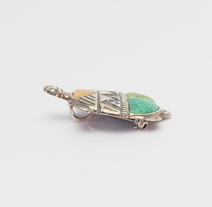 Native American style sterling silver gemstones t… - image 2