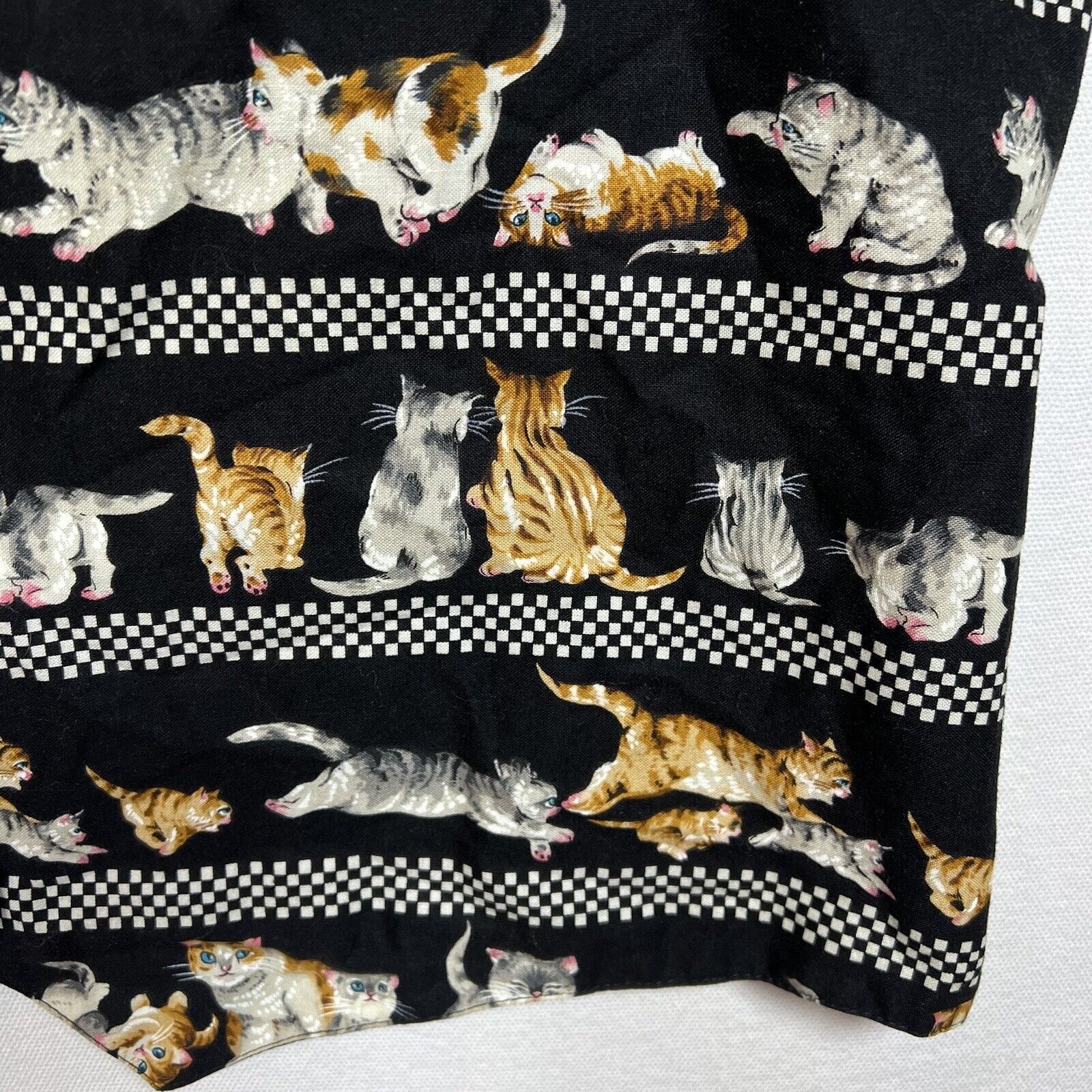 Vintage Linda Tilson Cat Vest Kittens Womens XL A… - image 11