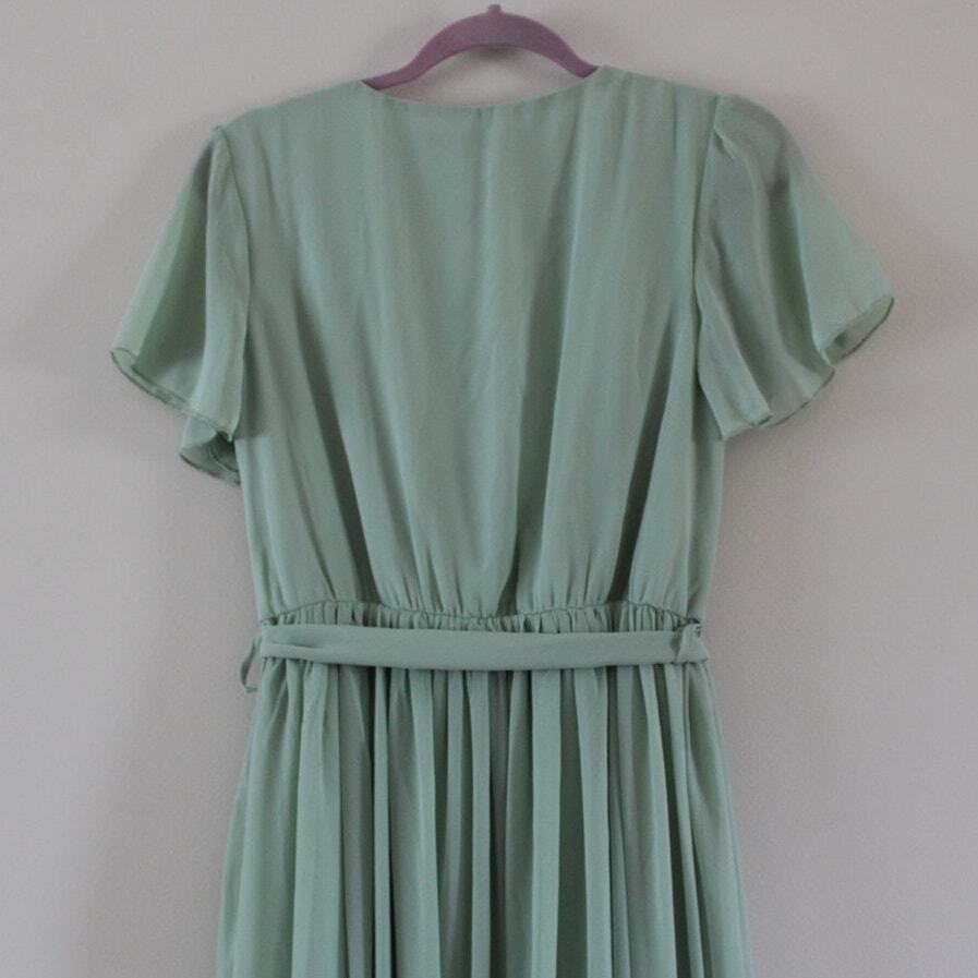 Baltic Born Kristina Maxi Dress Sage Green Faux W… - image 3