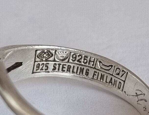 Vintage Finnish 1969 Erik Granit Silver 925 Moder… - image 5