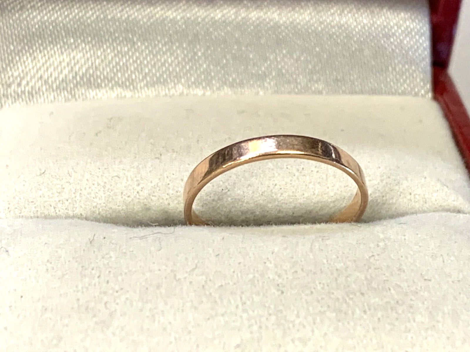 14K YELLOW GOLD HOLLOW WEDDING BAND ESTATE - image 4