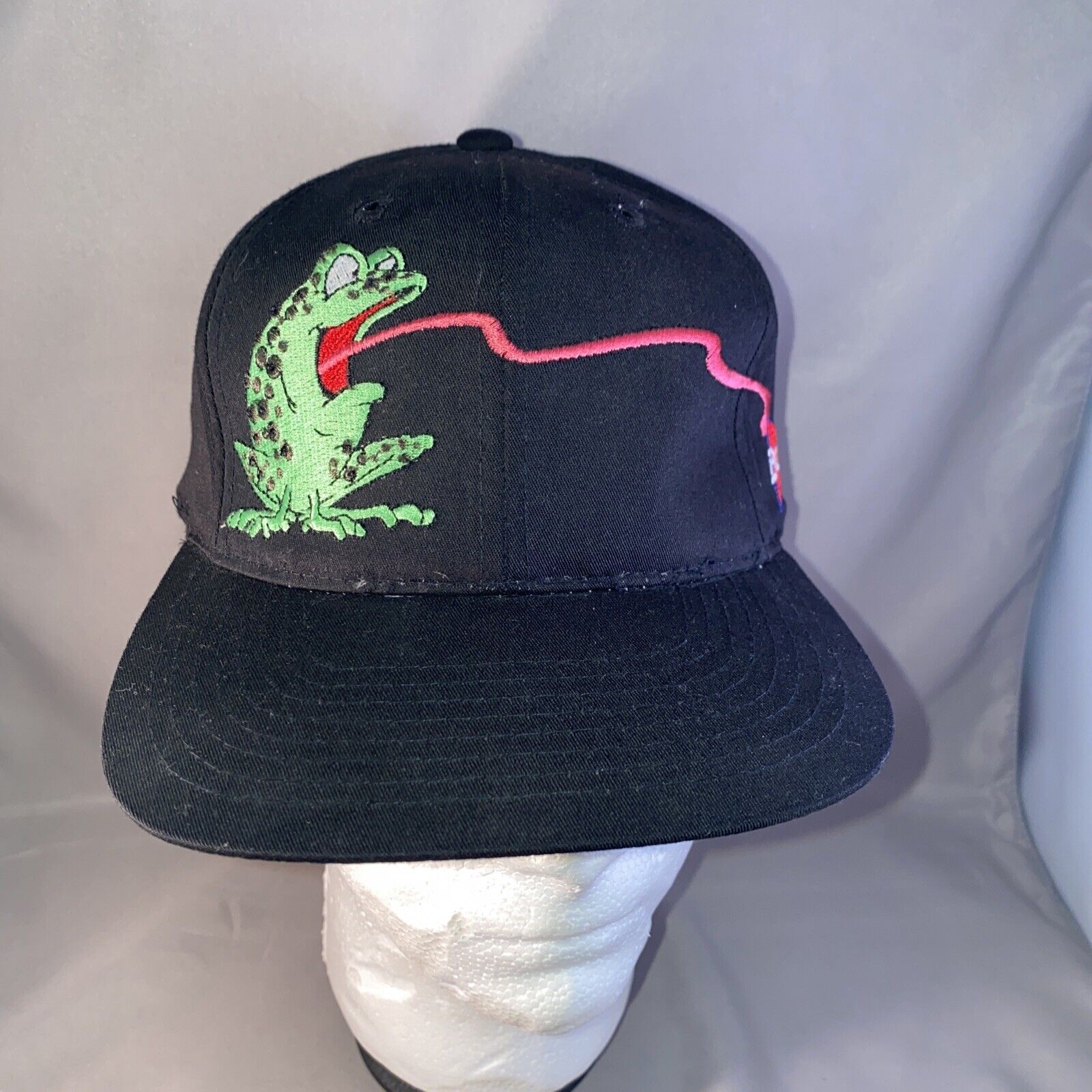 Rare Vintage 90s Budweiser Frog Snapback Hat Cap … - image 1