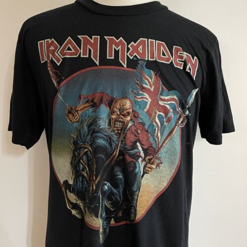 Vintage Iron Maiden Tour Shirt Men Medium 1980’s … - image 1