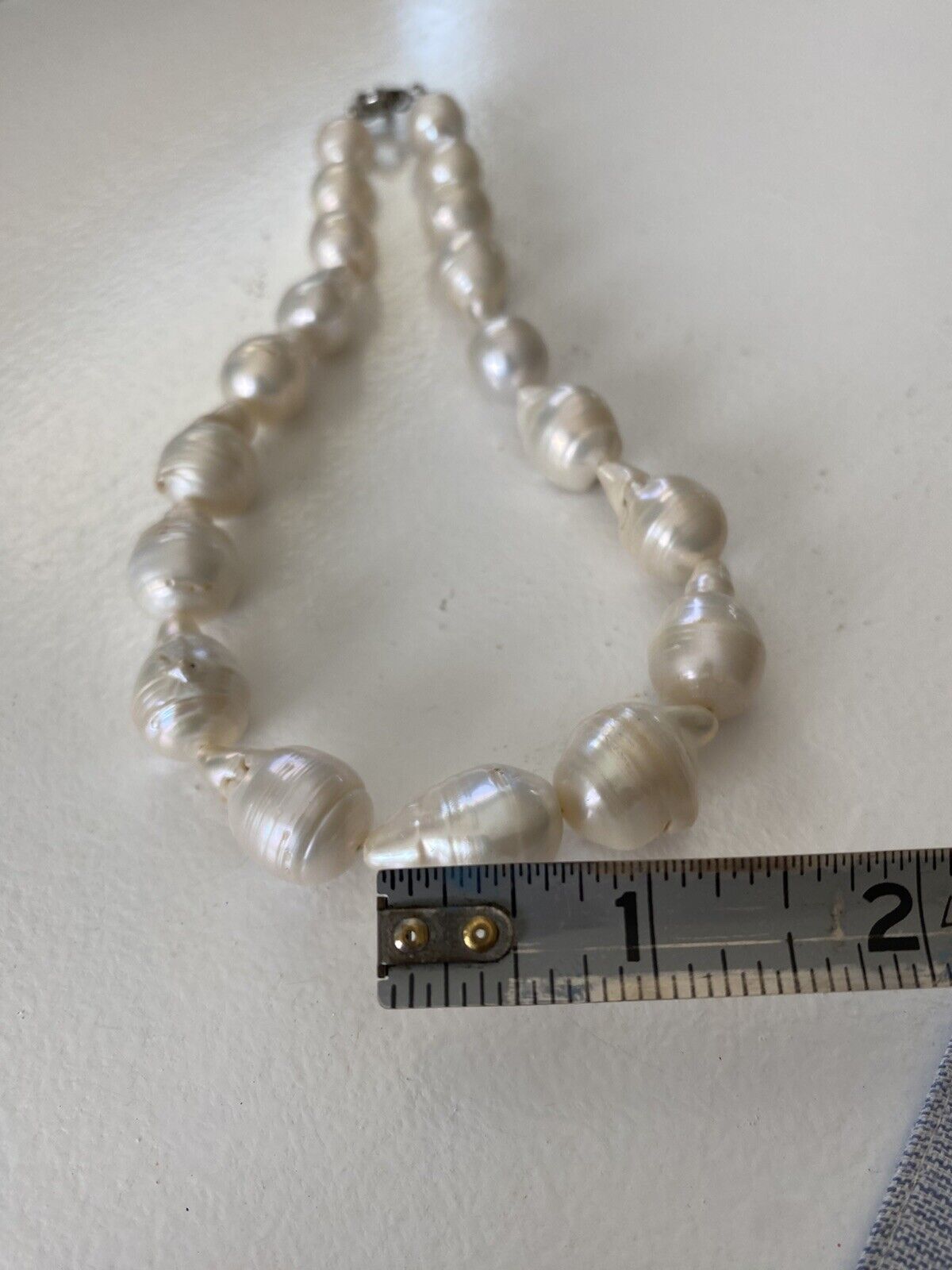 Vintage Natural Baroque Freshwater Pearl Necklace… - image 3