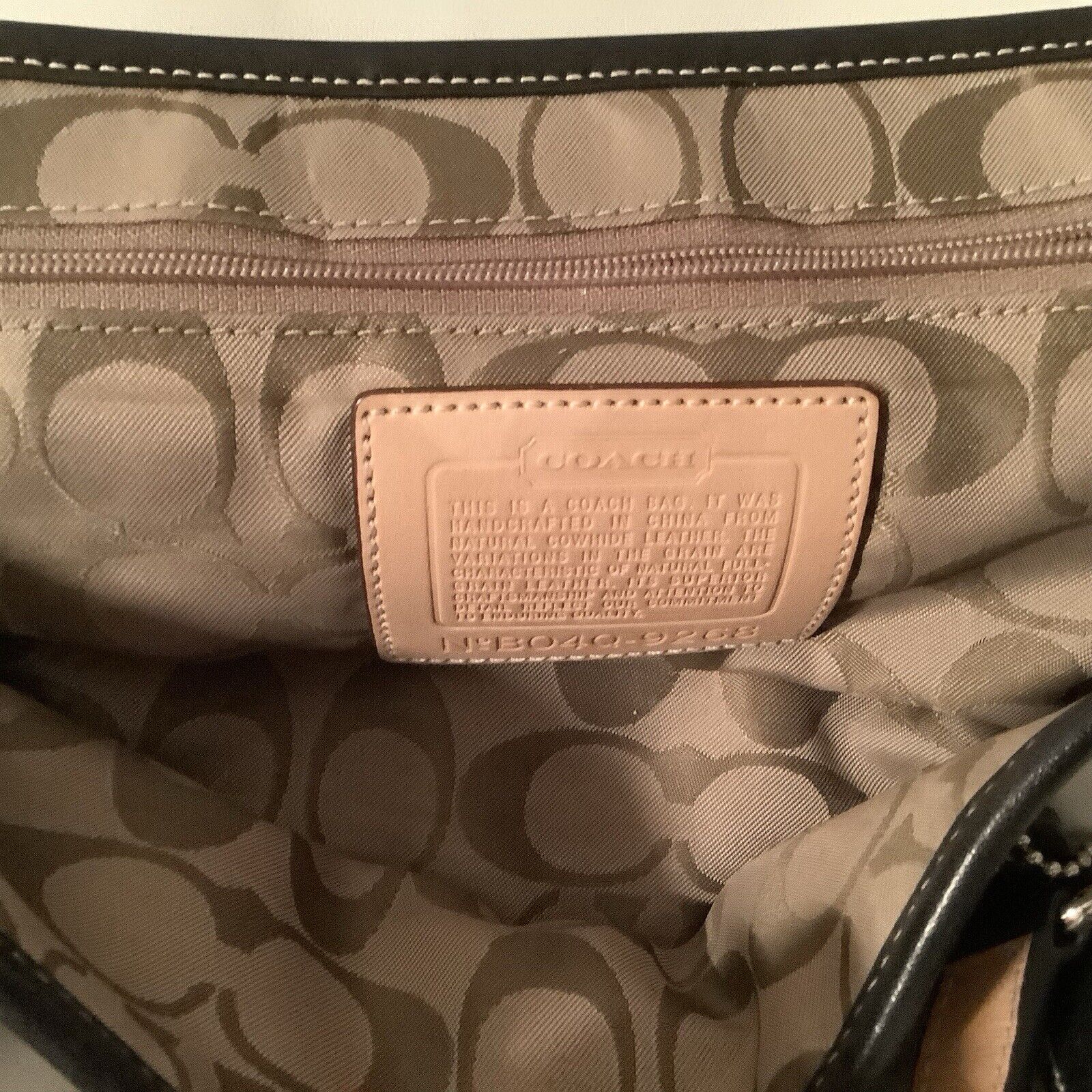 Authentic Coach Hampton Leather Handbag, White & … - image 5