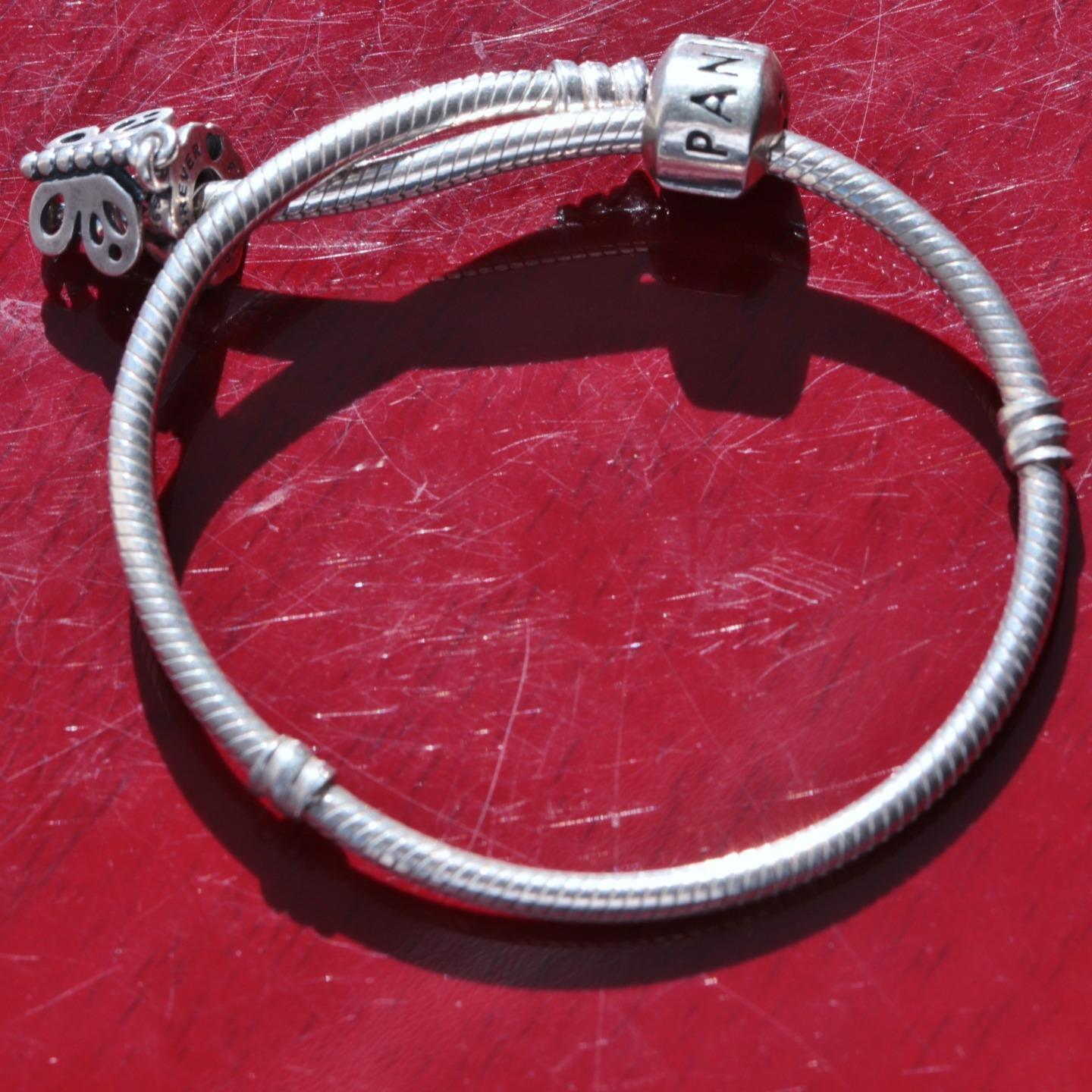 Authentic Pandora Ale 925 sterling silver 8.25" b… - image 8