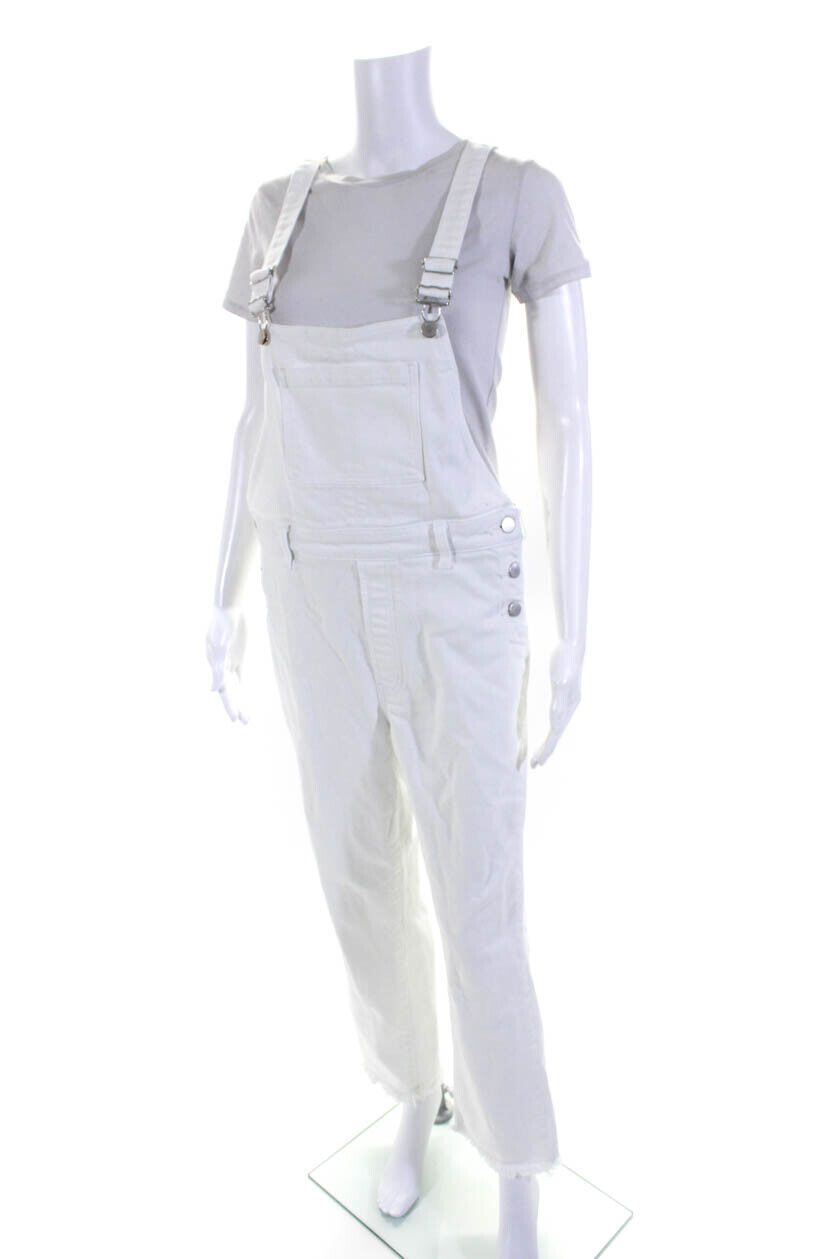 J BRAND Womens White Jules Overalls White Size 2 … - image 2