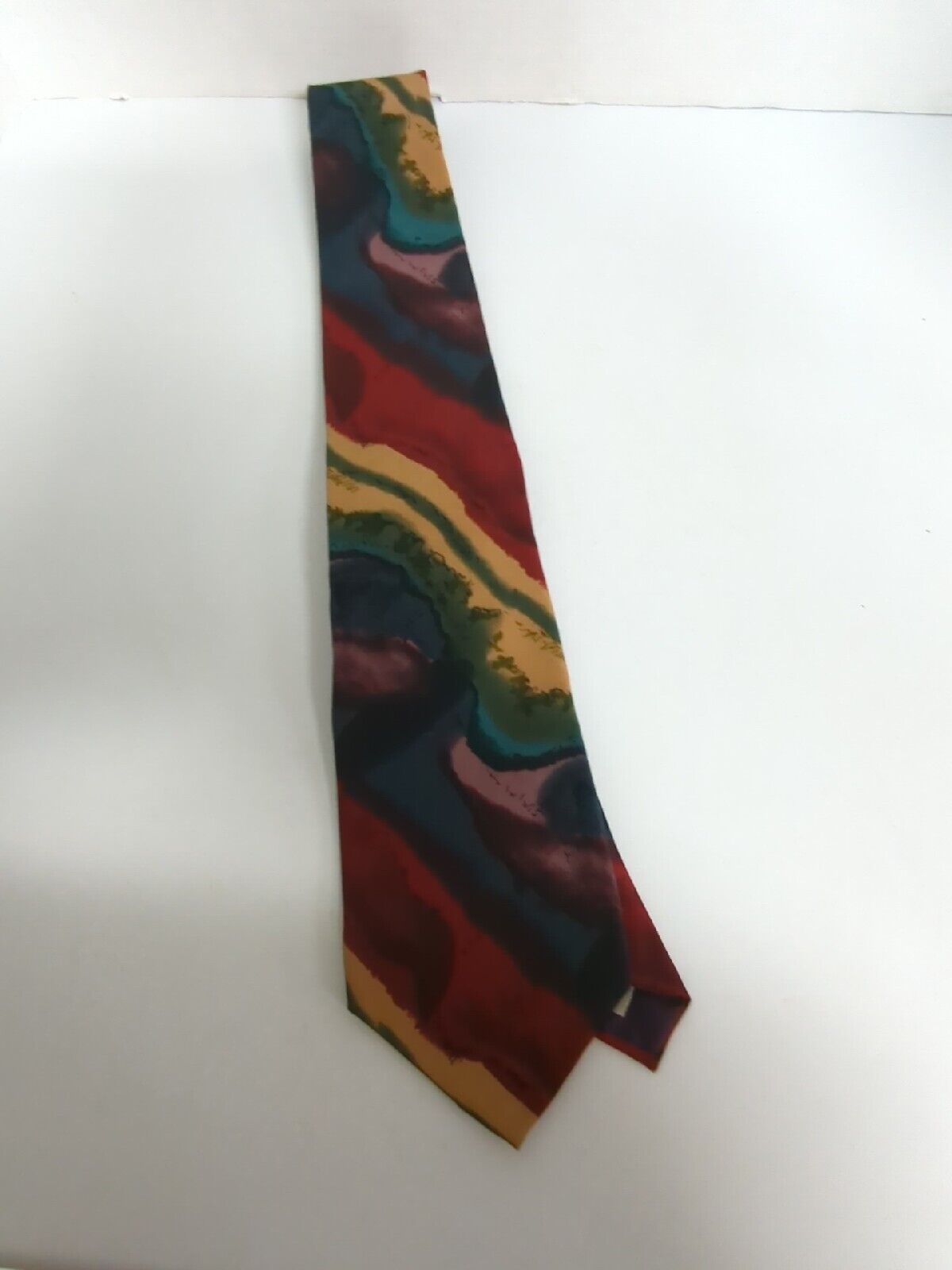 Vtg J. Garcia Men's Multicolored Abstract 100% Si… - image 8