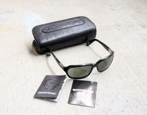 CHROME HEARTS "Injected" Sunglasses Black Silver … - image 1