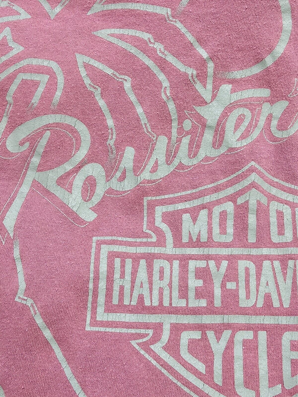 Vtg Harley Davidson Shirt 1991 Unisex Purple Ross… - image 3